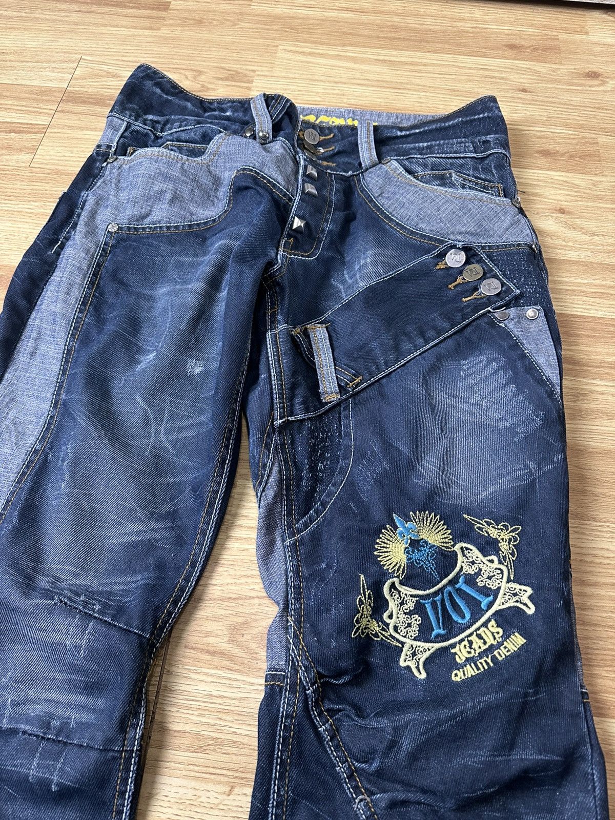 Voi Jeans 🔥 Voi Multipocket Patched Denim Jeans Y2K Hysteric Glamour Size US 34 / EU 50 - 3 Thumbnail