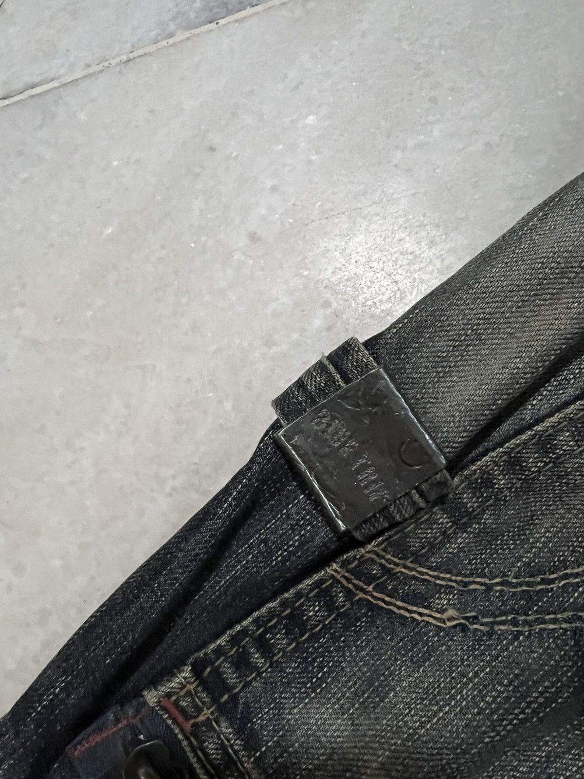 Edwin × If Six Was Nine 🌈Flare Vintage Edwin 503 Blue Trip Distressed Mud Wash Jean Size US 34 / EU 50 - 16 Thumbnail