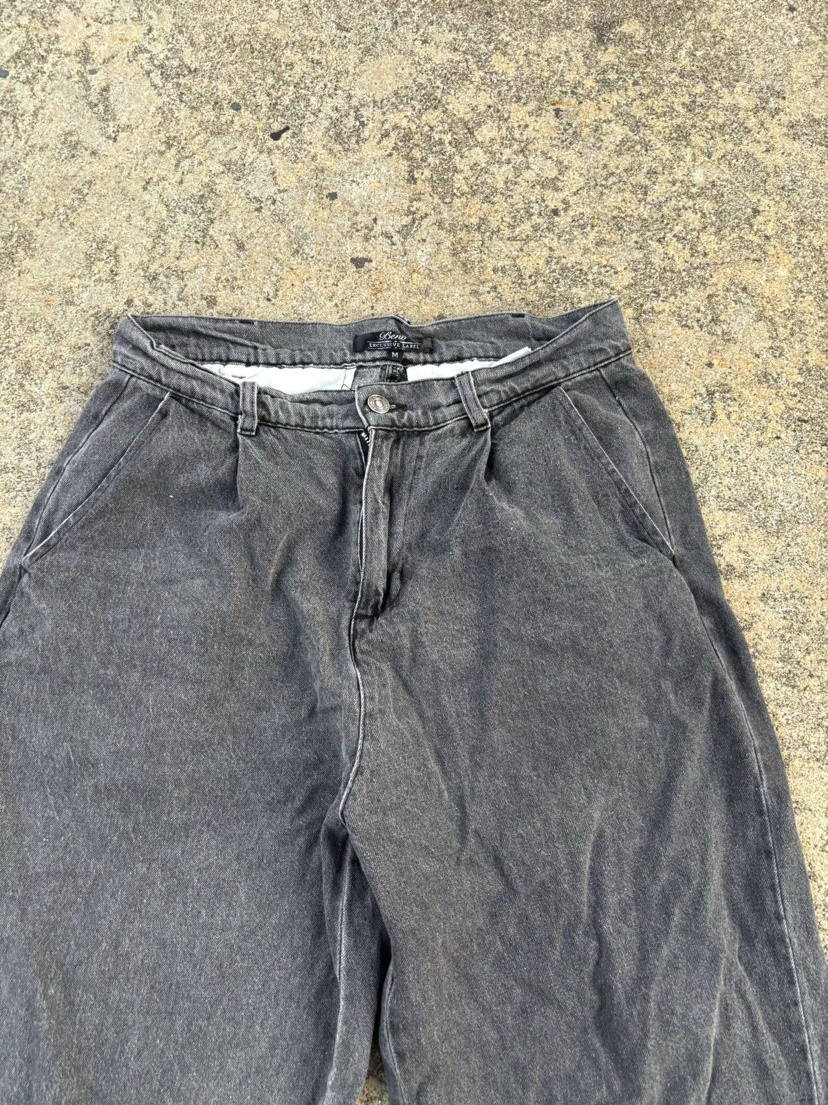 Japanese Brand Vintage Beno Exclusive Label Baggy Jeans Faded Black Size US 30 / EU 46 - 3 Thumbnail