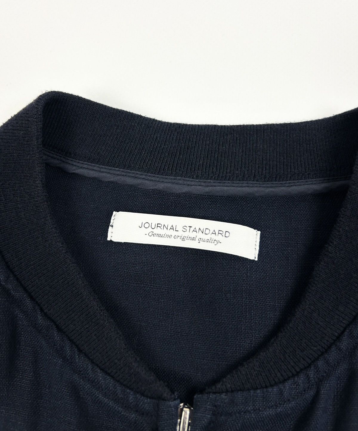 Japanese Brand Journal Standard Linen Bomber Jacket Navy L Japanese style Size US L / EU 52-54 / 3 - 10 Thumbnail