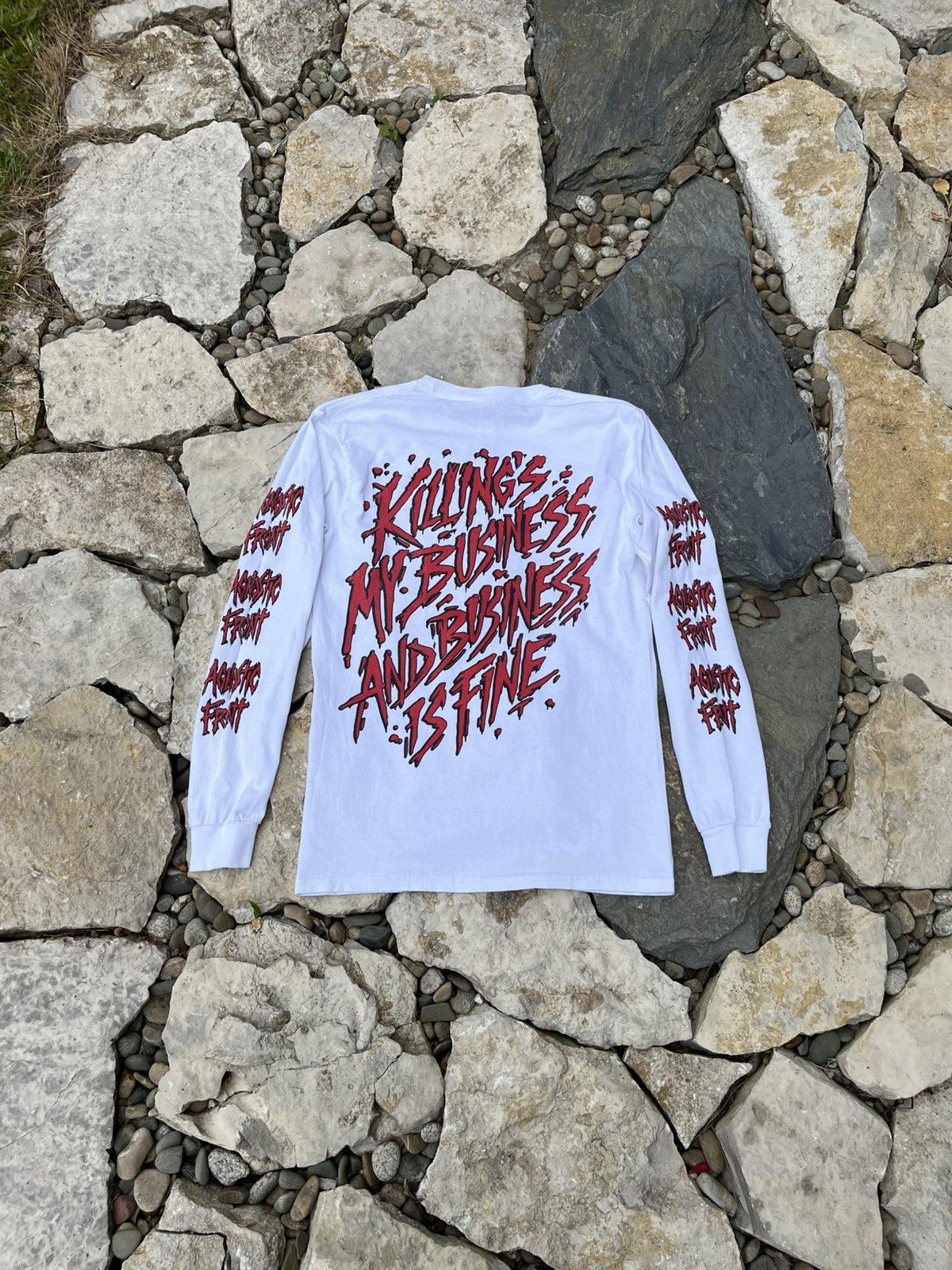 Band Tees × Vintage Vintage Agnostic Front band tee long sleeve the eliminator Size US S / EU 44-46 / 1 - 2 Thumbnail