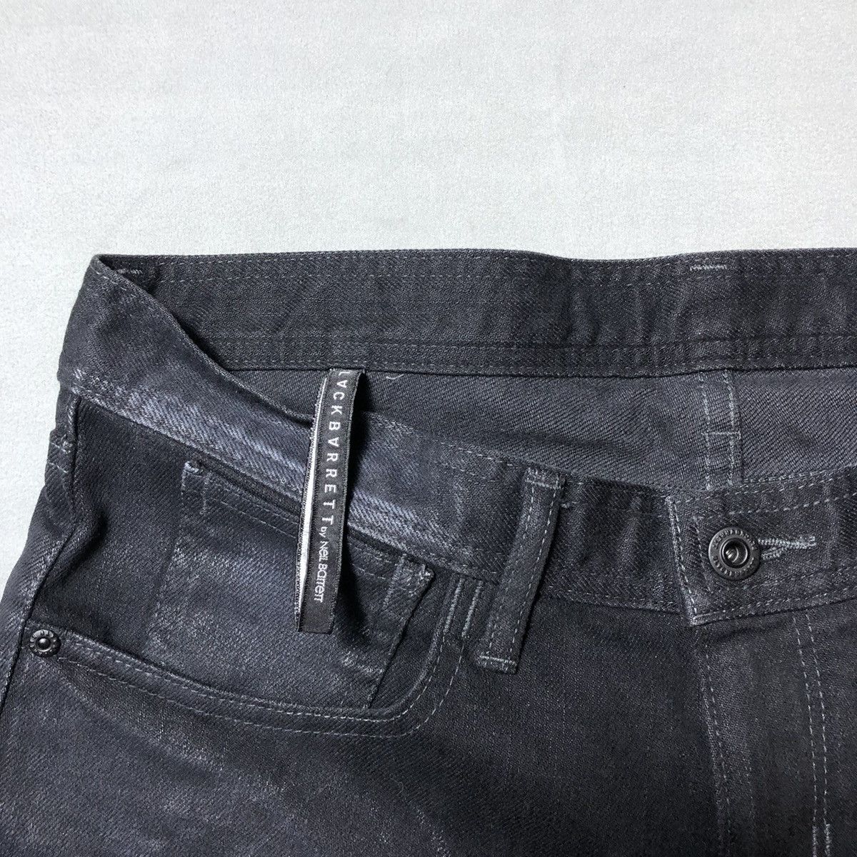 Black Barrett Black Barrett by Neil Barrett Black Wash Jeans Size US 34 / EU 50 - 4 Thumbnail