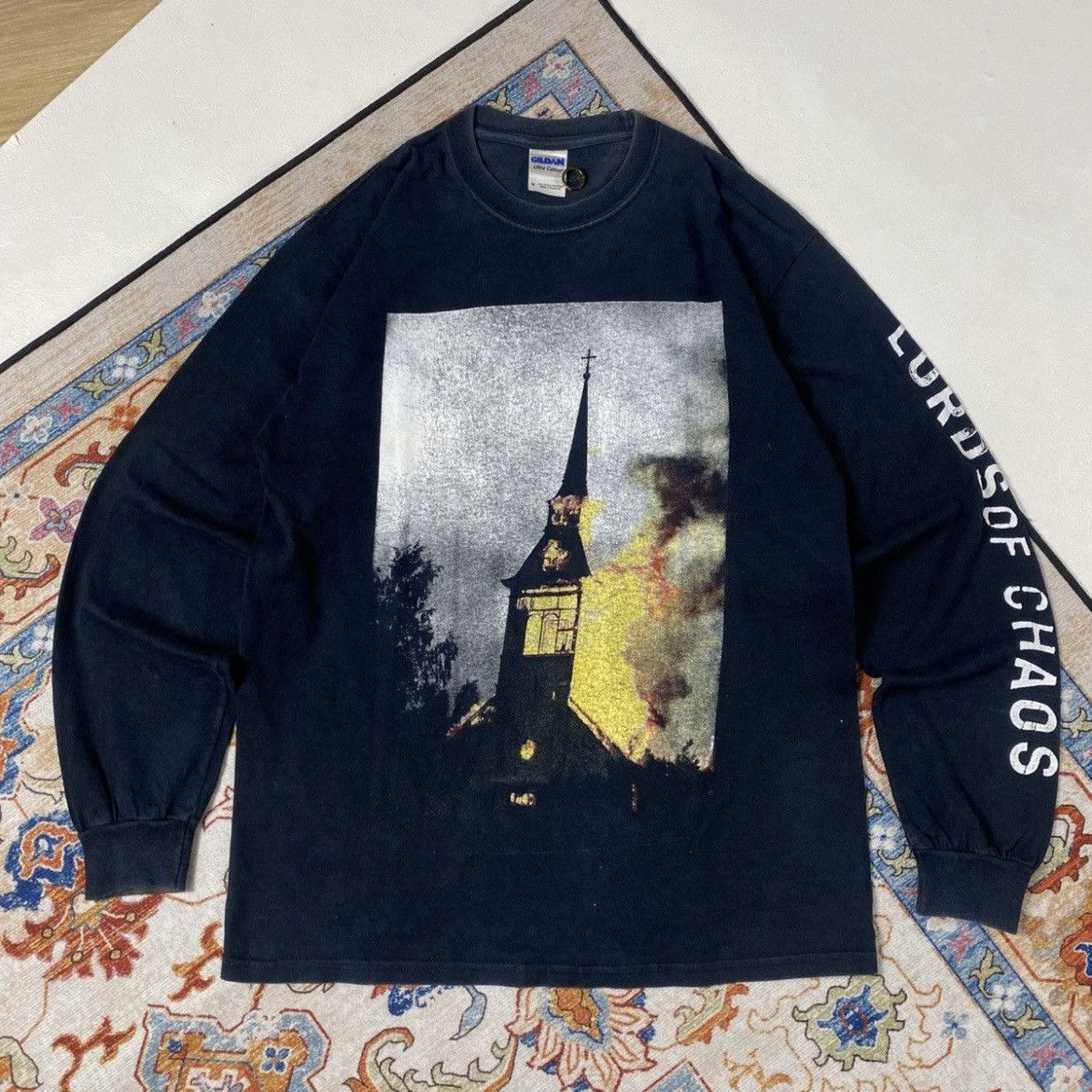 4GSELLER Vintage mayhem " lord of chaos " longsleeve band Size US M / EU 48-50 / 2 - 1 Thumbnail