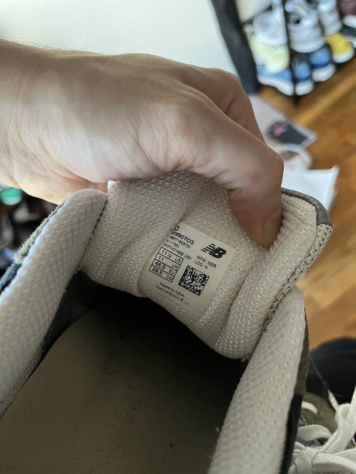 New Balance New Balance 990 v3 teddy santis grey khaki tan Size US 11.5 / EU 44-45 - 6 Thumbnail