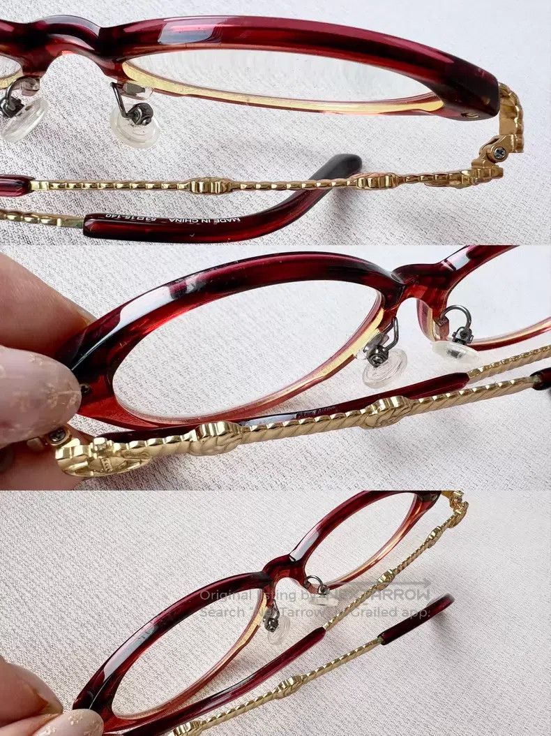 Vivienne Westwood Vivienne Westwood Vintage red-brown knotted rose metal fra Size ONE SIZE - 4 Thumbnail