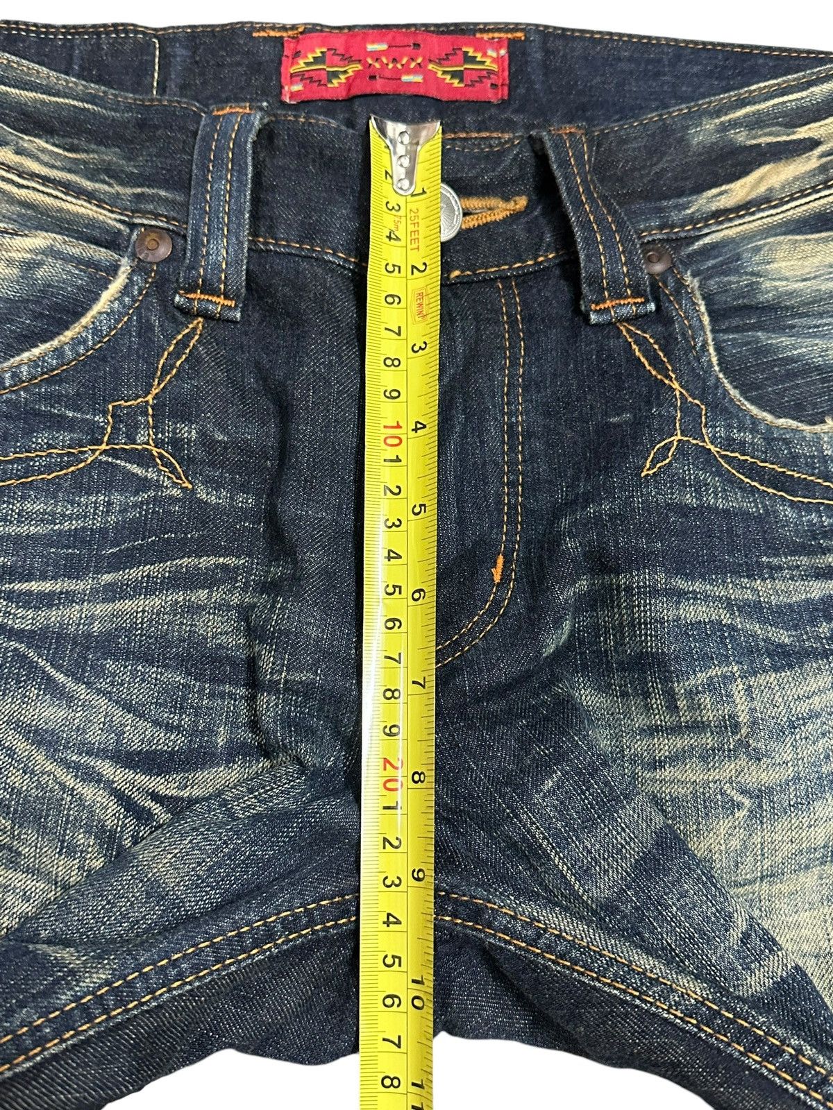 Edwin Vintage Edwin Blue Trip Blue Wash Distressed Loose Jeans Size US 31 - 16 Thumbnail
