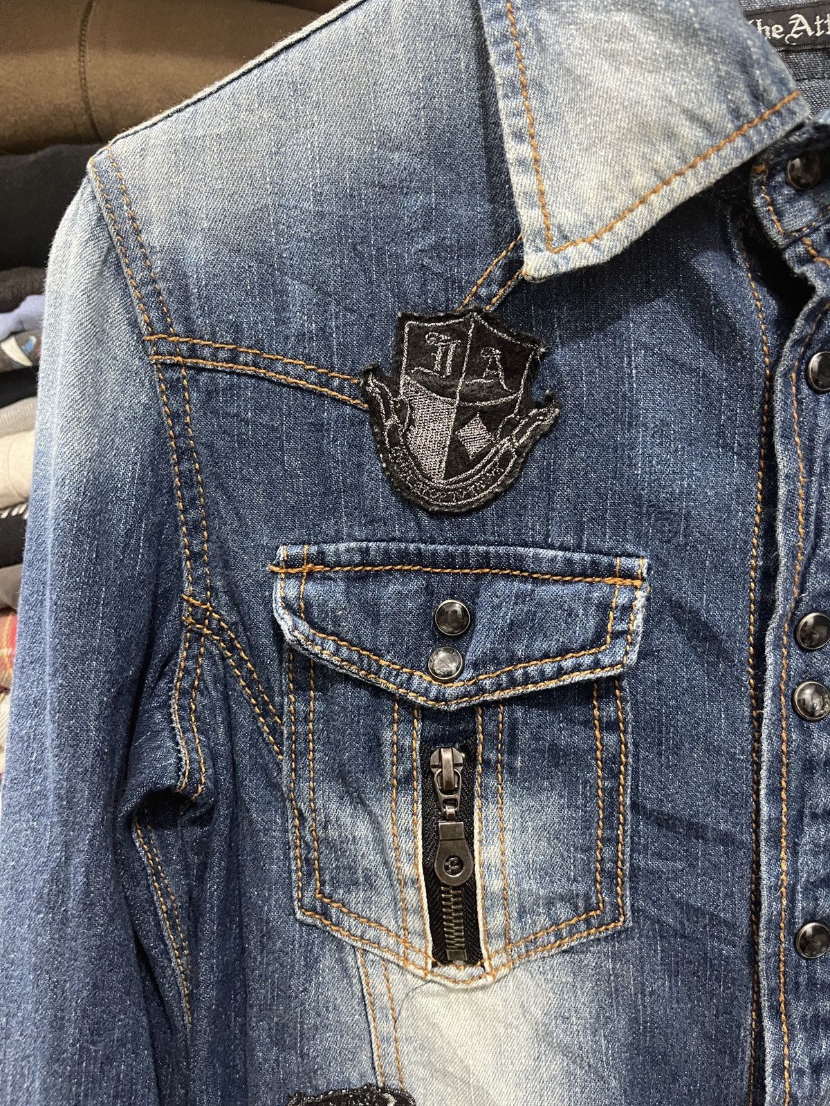 If Six Was Nine × In The Attic × Japanese Brand In The Attic Denim Long Sleeve Distressed Jacket Size M Size M / US 6-8 / IT 42-44 - 5 Thumbnail