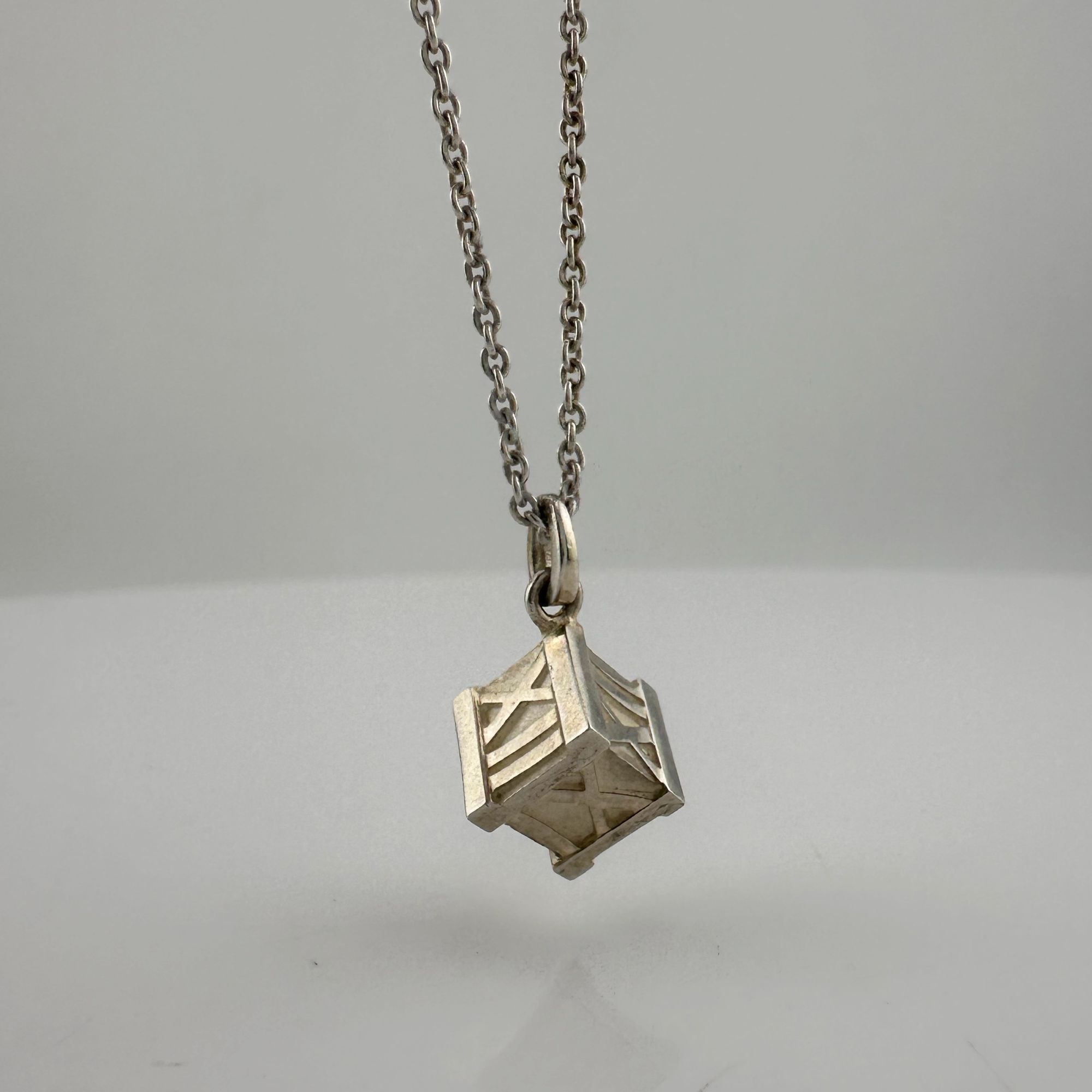 Other Tiffany and Co Atlas Cube Necklace Sterling Silver Size ONE SIZE - 2 Thumbnail
