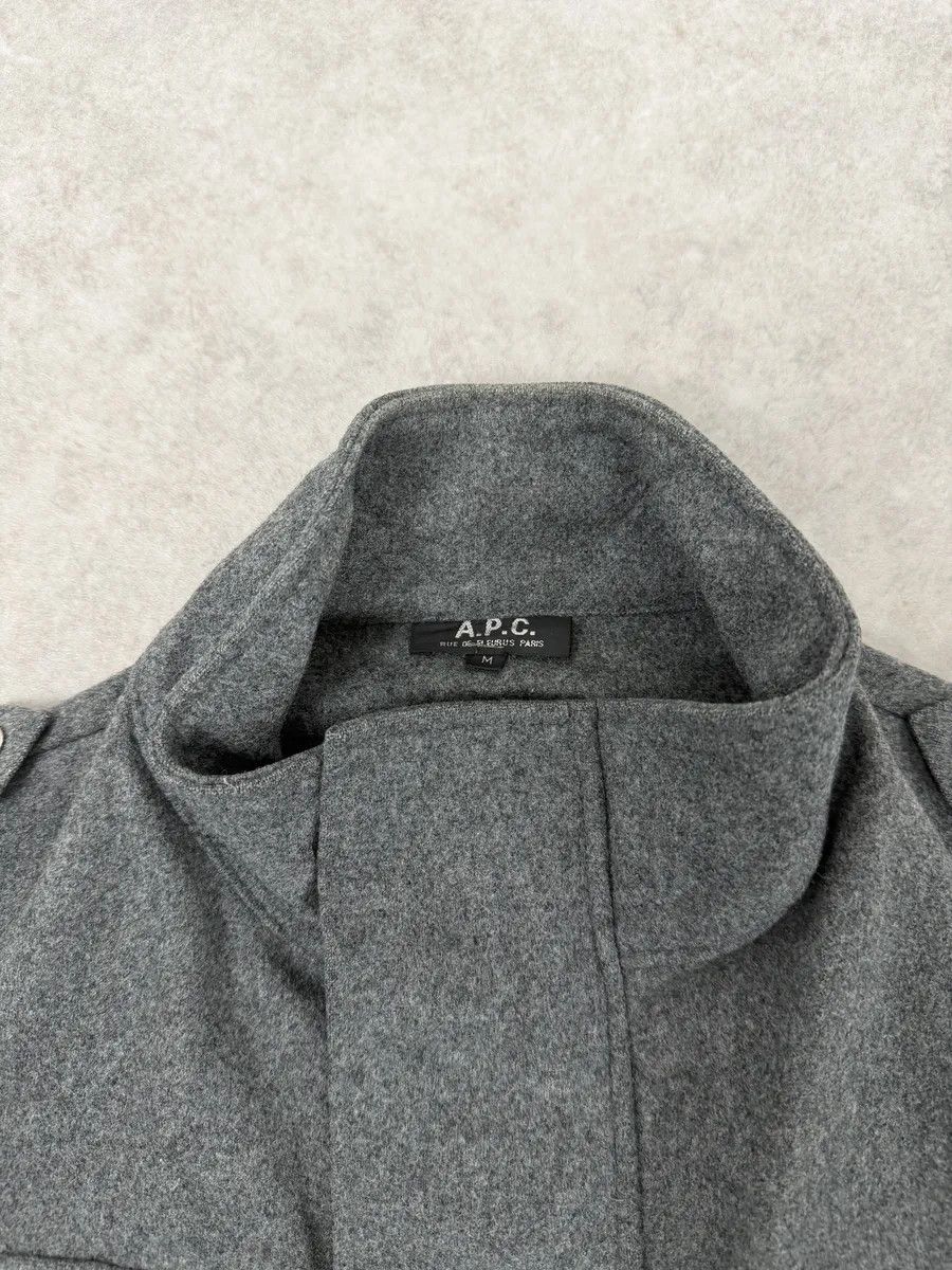A.P.C. A.P.C. Imperial Grey Wool Parka Jacket Size US S / EU 44-46 / 1 - 9 Thumbnail