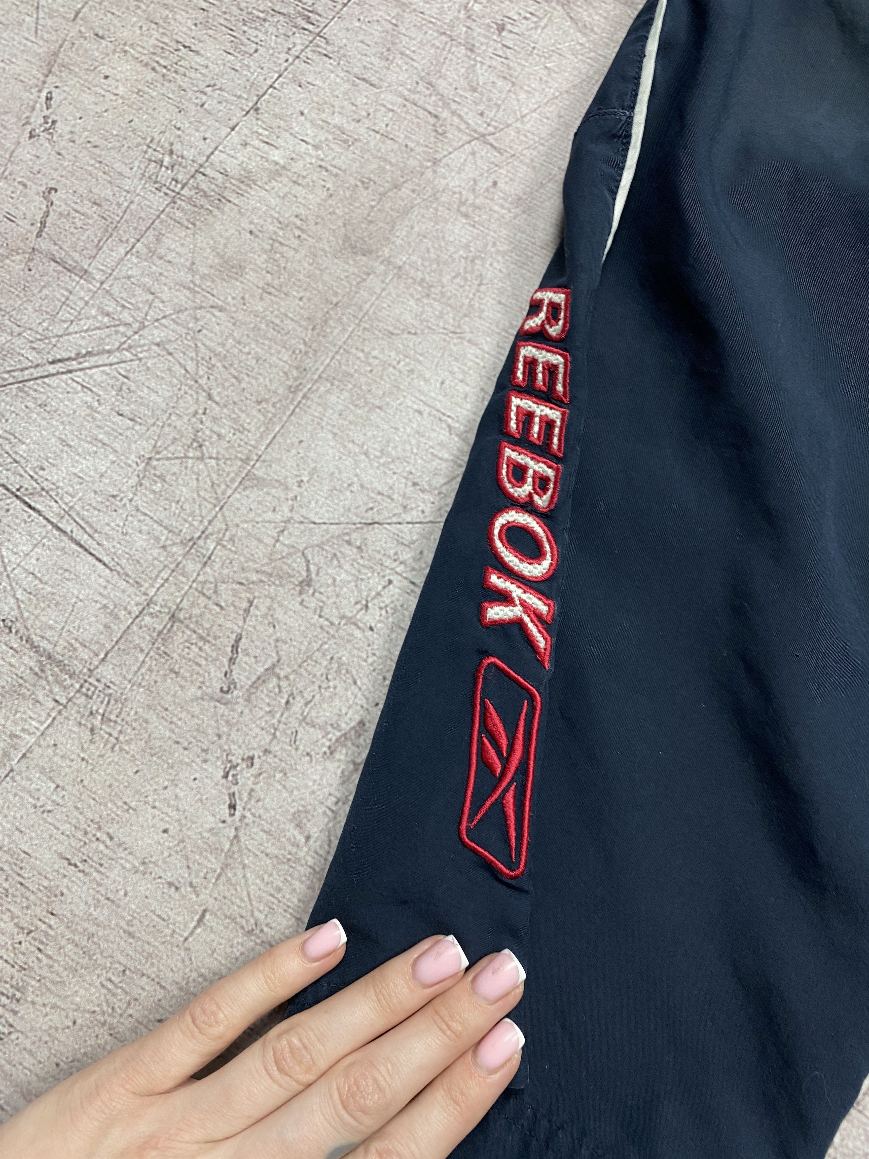 Reebok × Vintage Reebok Vintage Mens Nylon Track Pants Y2K Size US 34 / EU 50 - 3 Thumbnail