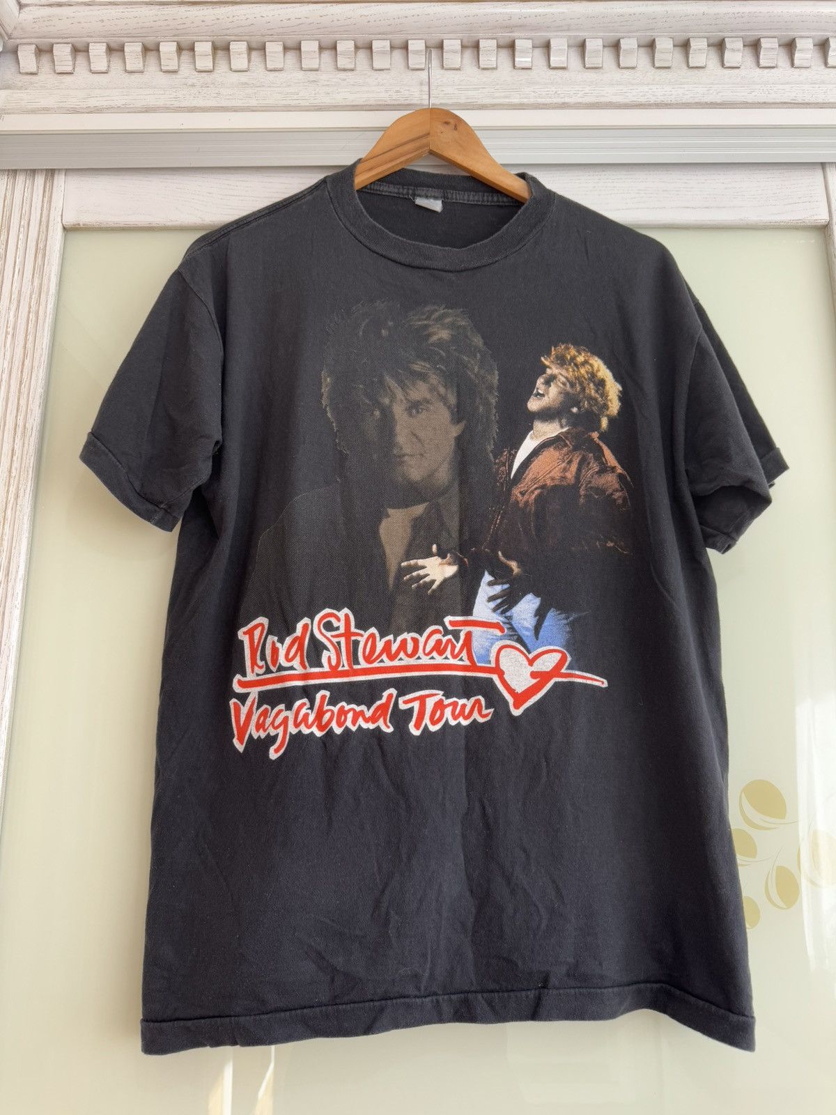 Band Tees × Vintage Vintage Rod Stewart 90’s Vagabond Tour T-shirt Rare Tee Size US M / EU 48-50 / 2 - 7 Thumbnail