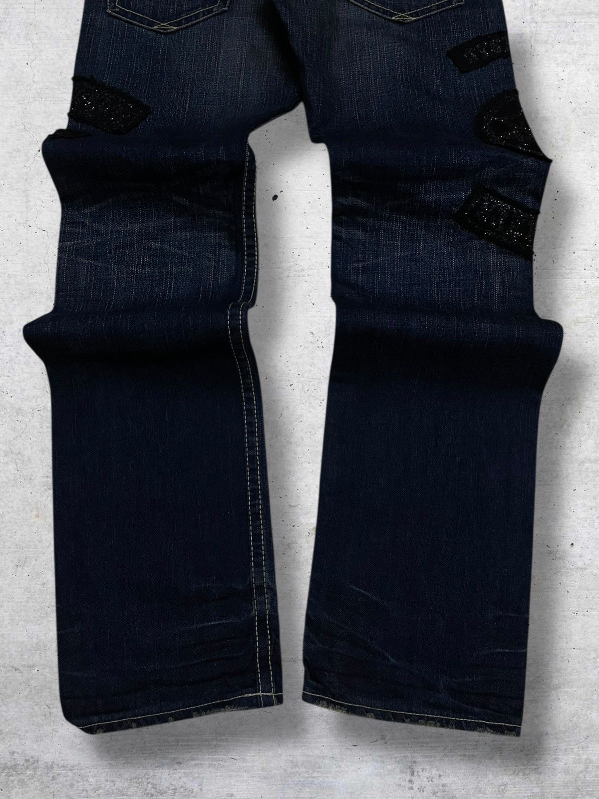 FranCisT MOR.K.S VINTAGE FRANCIS MORKS RARE DESIGNER ARCHIVE PUN PATCH DENIM Size US 29 - 12 Thumbnail