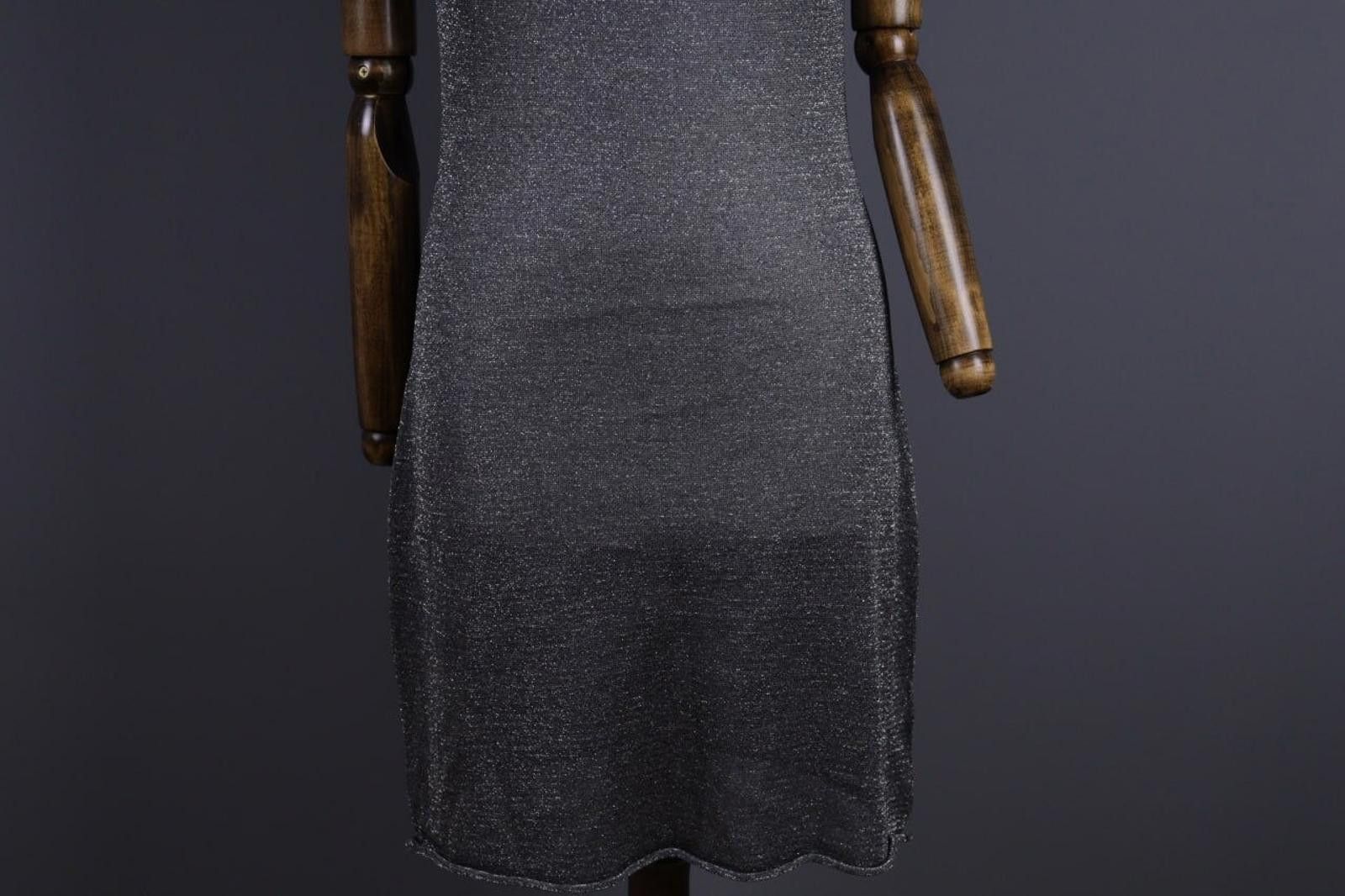 Designer Sarah Pacini Gray Bodycon Evening Dress Size One Size Size ONE SIZE - 5 Thumbnail