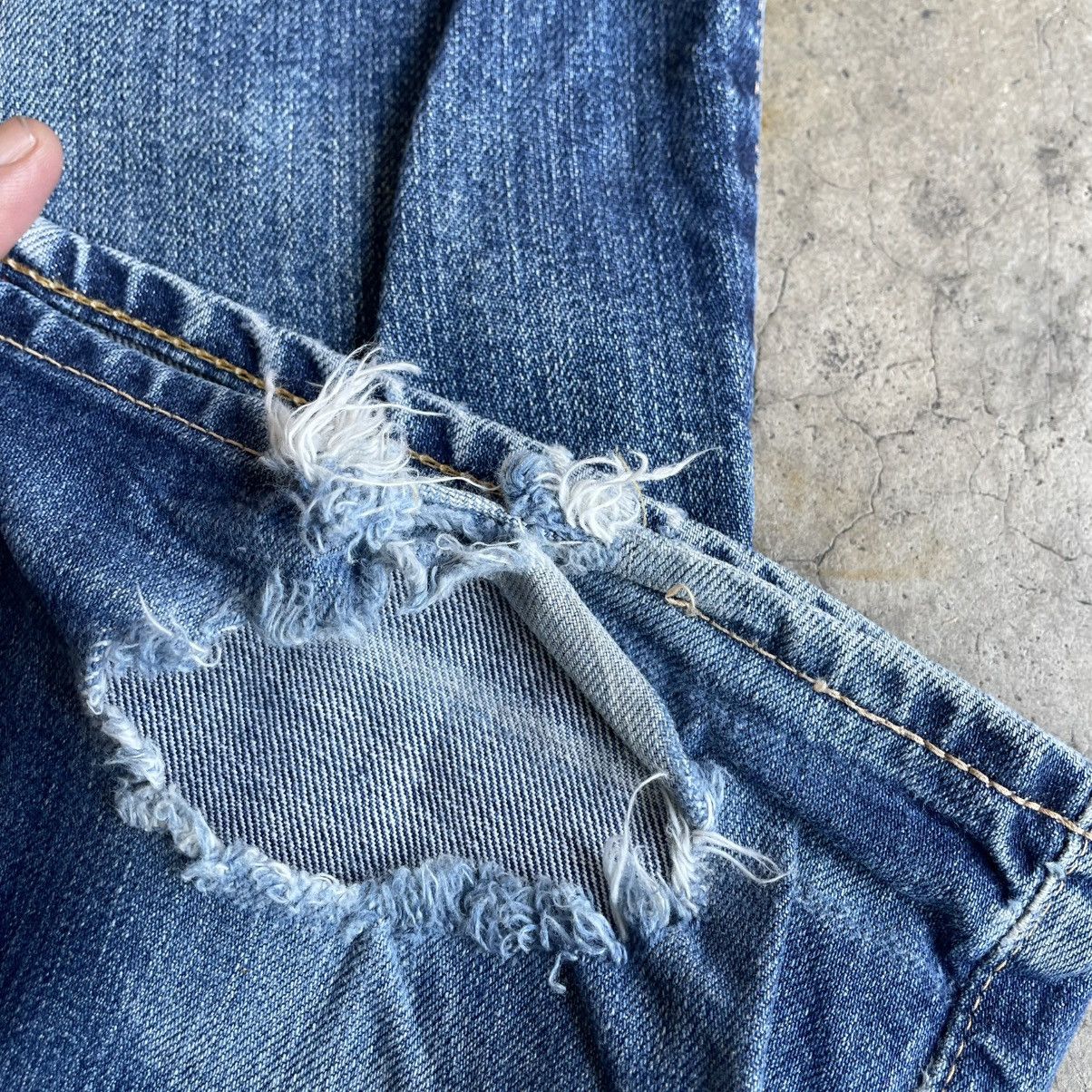 Nitraid 🔥🇯🇵Vintage Nitraid Skateboard Ripped Distress Denim Jeans Size US 36 / EU 52 - 8 Thumbnail