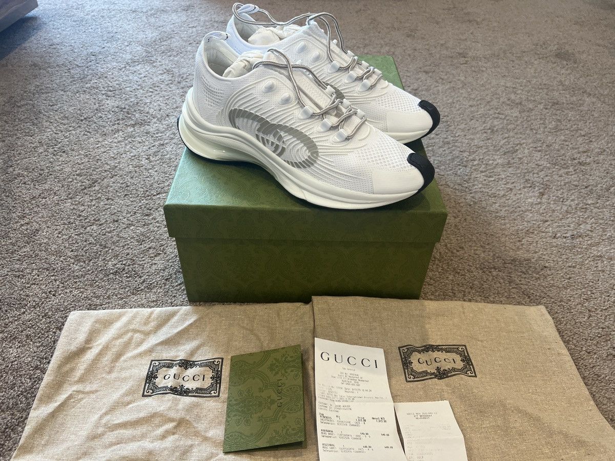 Gucci Brand new Gucci run sneaker white us10 Size US 10 / EU 43 - 1 Thumbnail