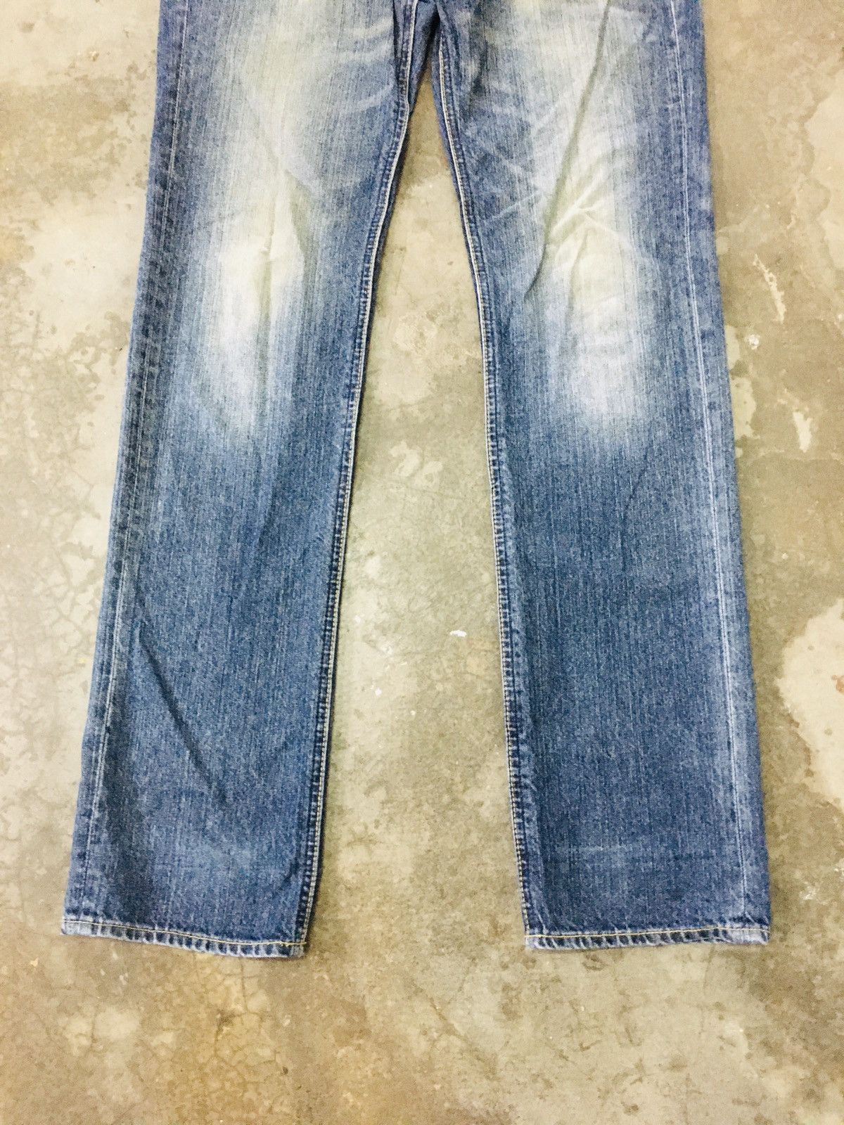 Japanese Brand Navy Distressed Jeans (15) Size US 31 - 16 Thumbnail