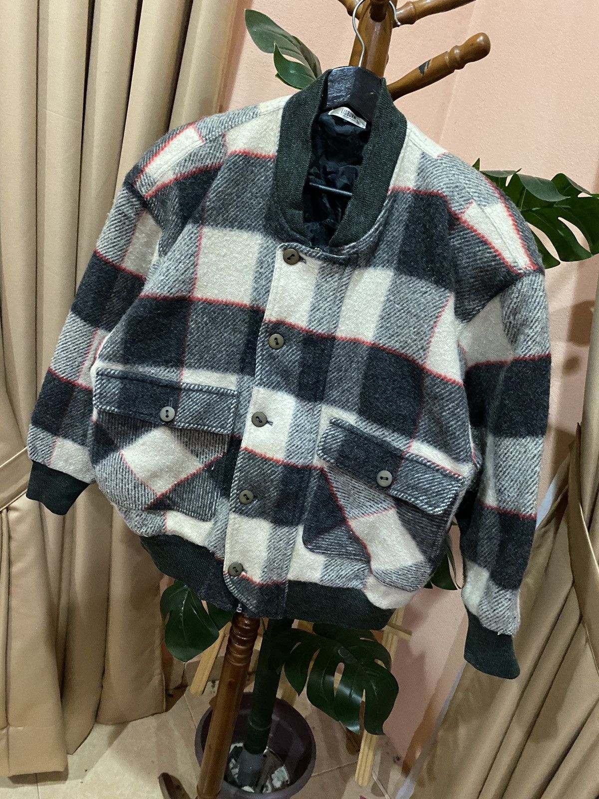 If Six Was Nine Lisburn Plaid Wool Bomber Jacket Vintage Urban Outdoor Style Size US M / EU 48-50 / 2 - 2 Thumbnail