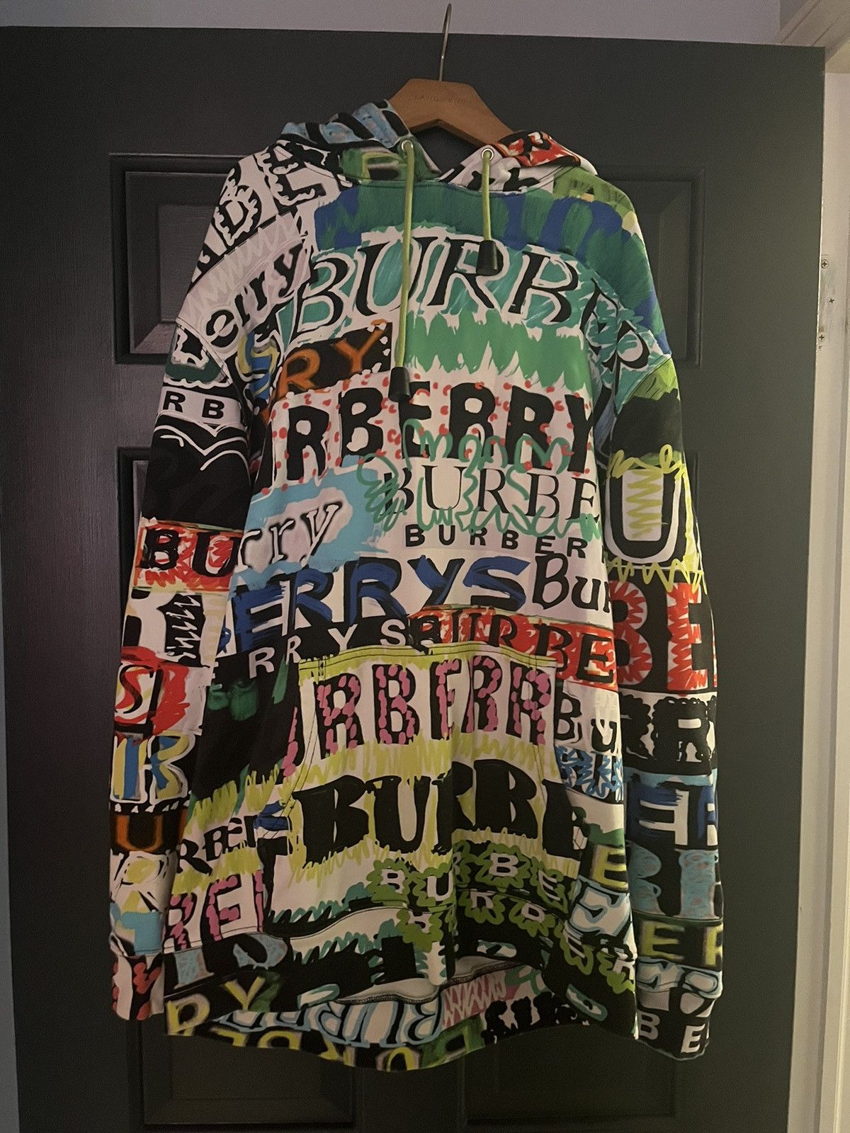 Burberry rainbow hoodie best sale