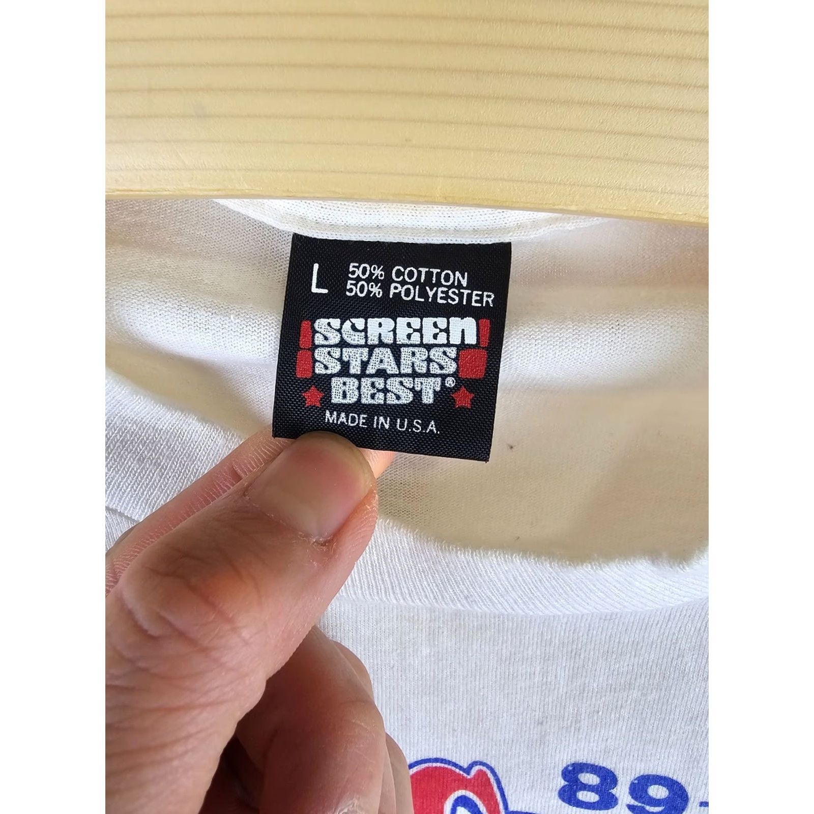 Vintage VINTAGE DETROIT PISTONS WORLD CHAMPS NBA BASKETBALL T-SHIRT SZ LARGE Shirt Mens Size L White Cotton 1989 90s Mens Size US L / EU 52-54 / 3 - 6 Thumbnail