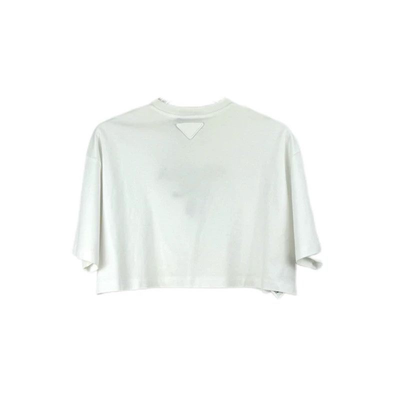 Prada Prada White heavy industry bead logo triangle label short-s Size US S / EU 44-46 / 1 - 2 Thumbnail