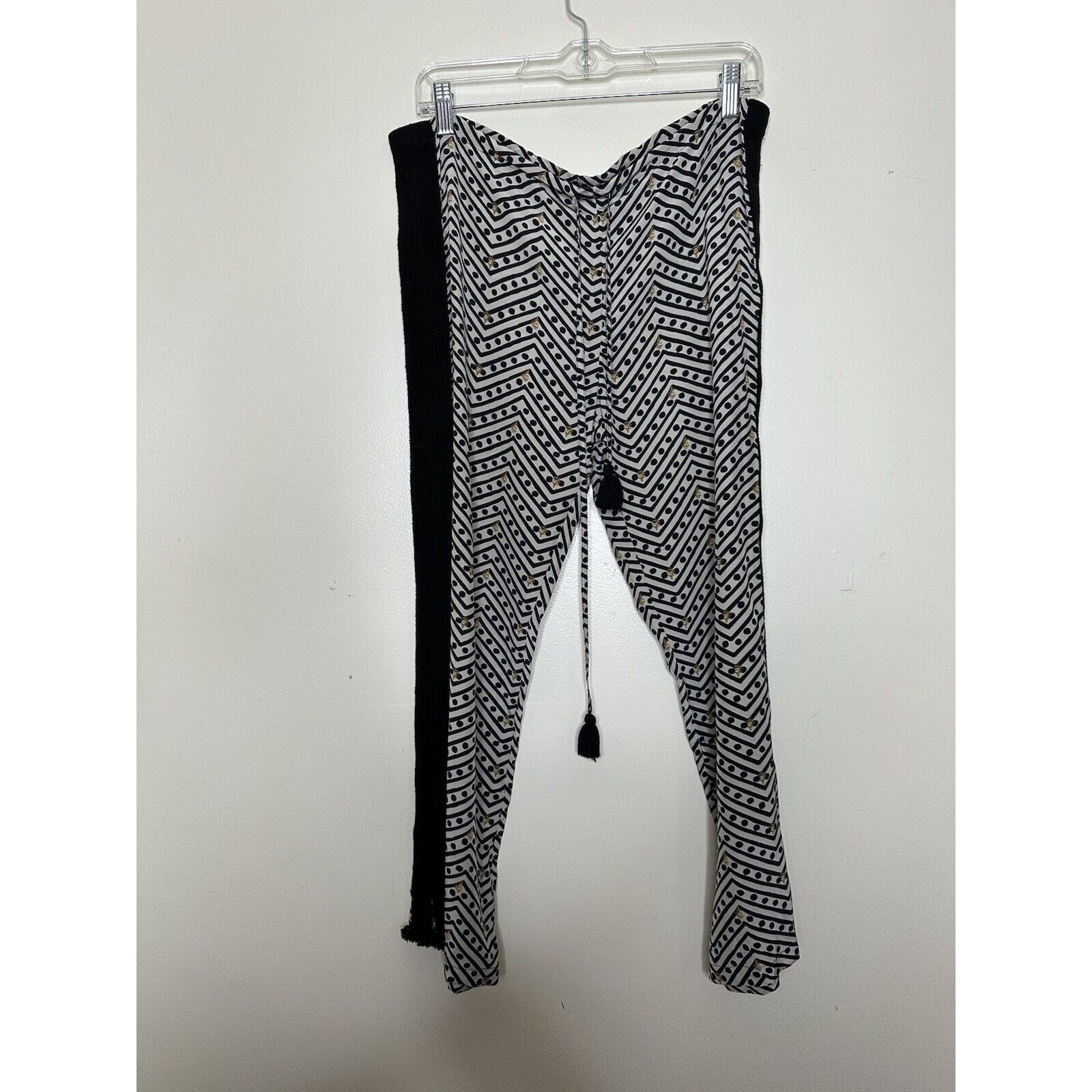 Figue Figue Silk Pants NEW Pull On Size XS Geometric Drawstring Size 26" / US 2 / IT 38 - 1 Thumbnail
