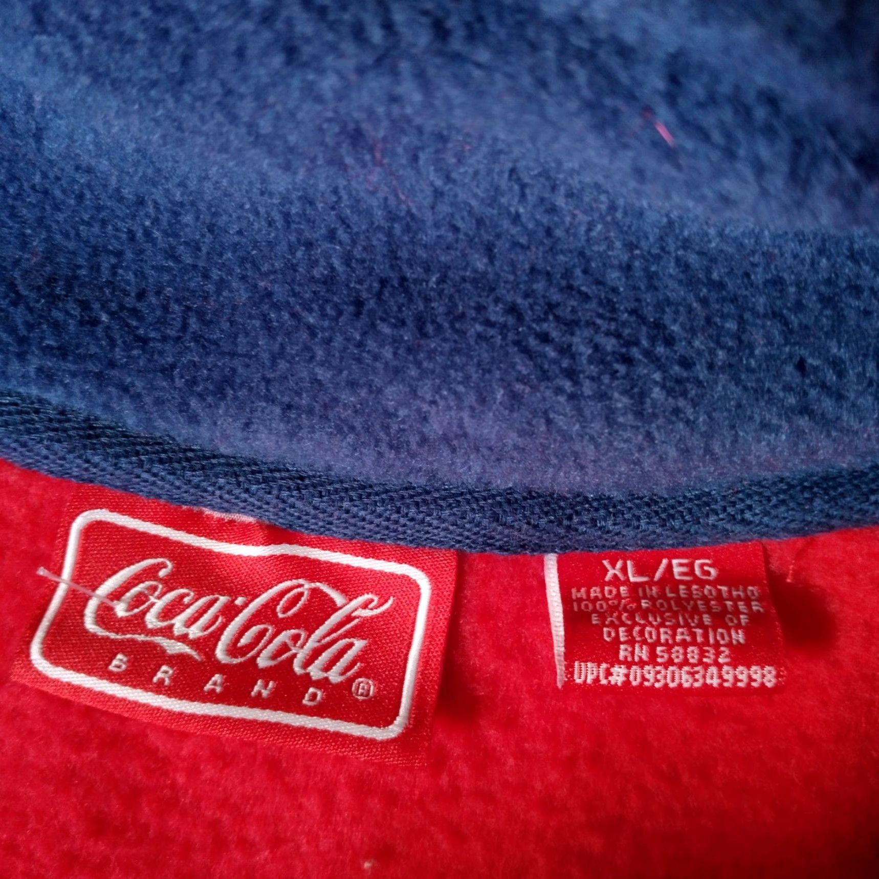 Vintage Vintage Coca-Cola Coke Fleece Jacket XL Red Pullover Embroidered Soda Pop Size US XL / EU 56 / 4 - 6 Thumbnail