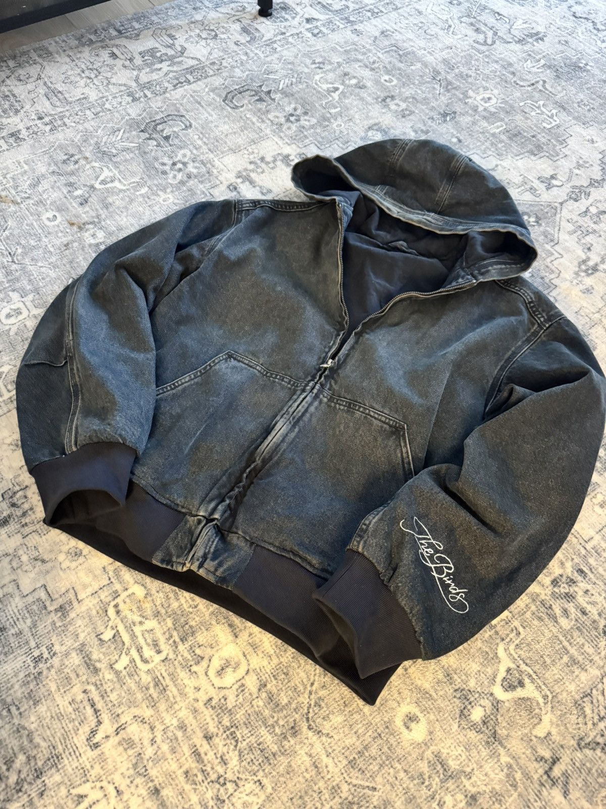 Other Custom “The Birds” Denim Work Jacket Size US M / EU 48-50 / 2 - 8 Thumbnail
