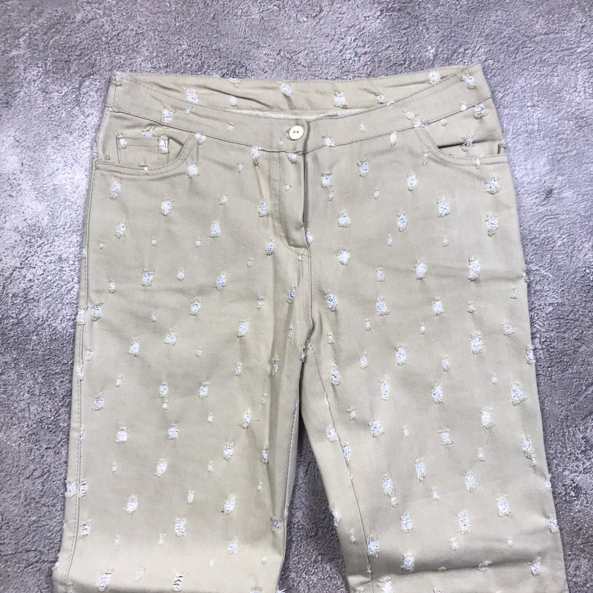 Vintage Vintage Y2K Distressed Flared Pants Baggy Skate Grunge 29 Size 29" - 2 Thumbnail