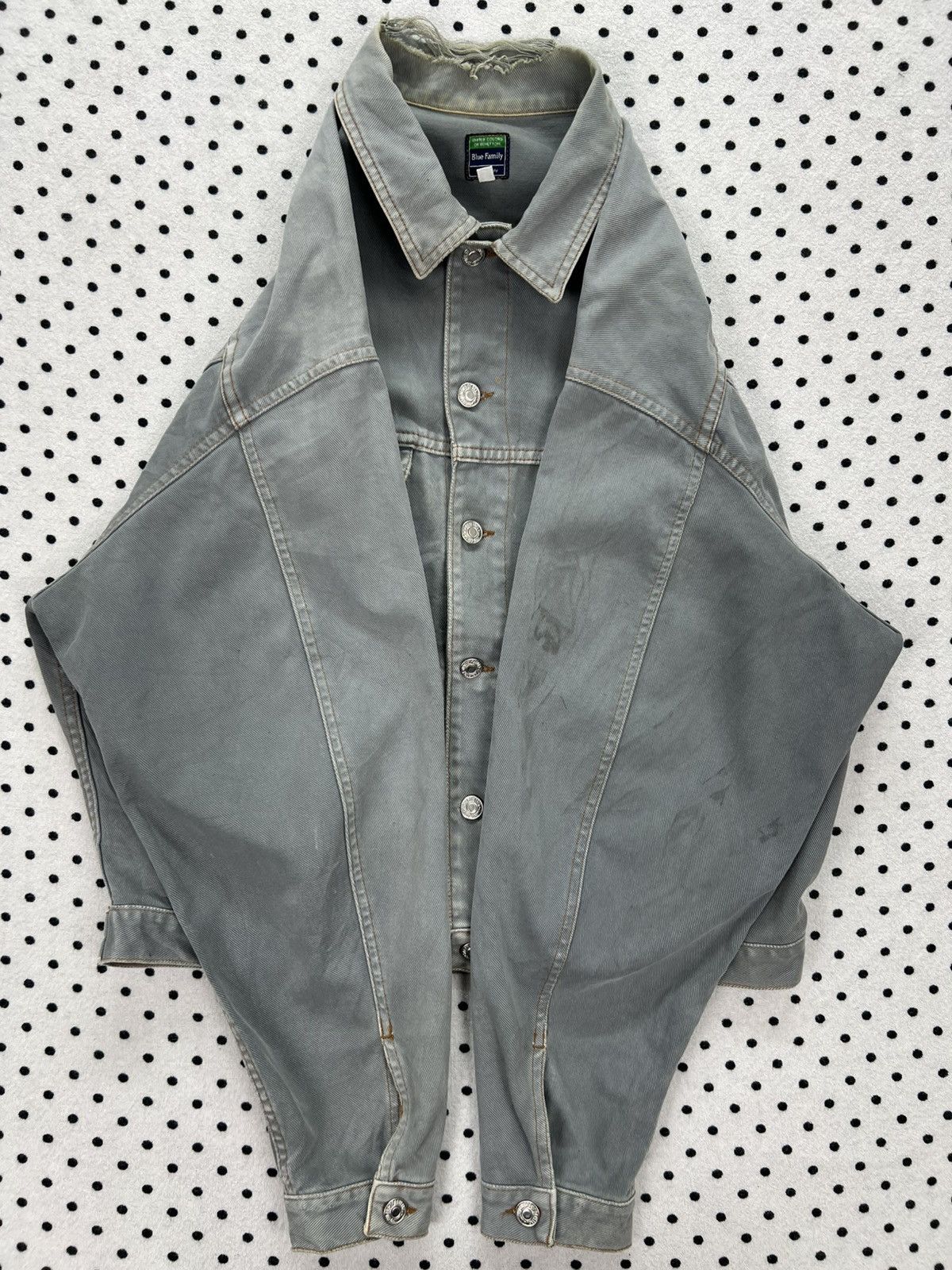 United Colors Of Benetton United Colors of Benetton Blue Family Destroyed Jacket Size US S / EU 44-46 / 1 - 5 Thumbnail