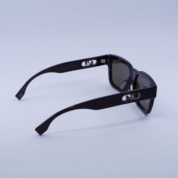 Fendi Fendi FE40107I 52E Sunglasses Havana Rectangle Frame Size ONE SIZE - 8 Thumbnail