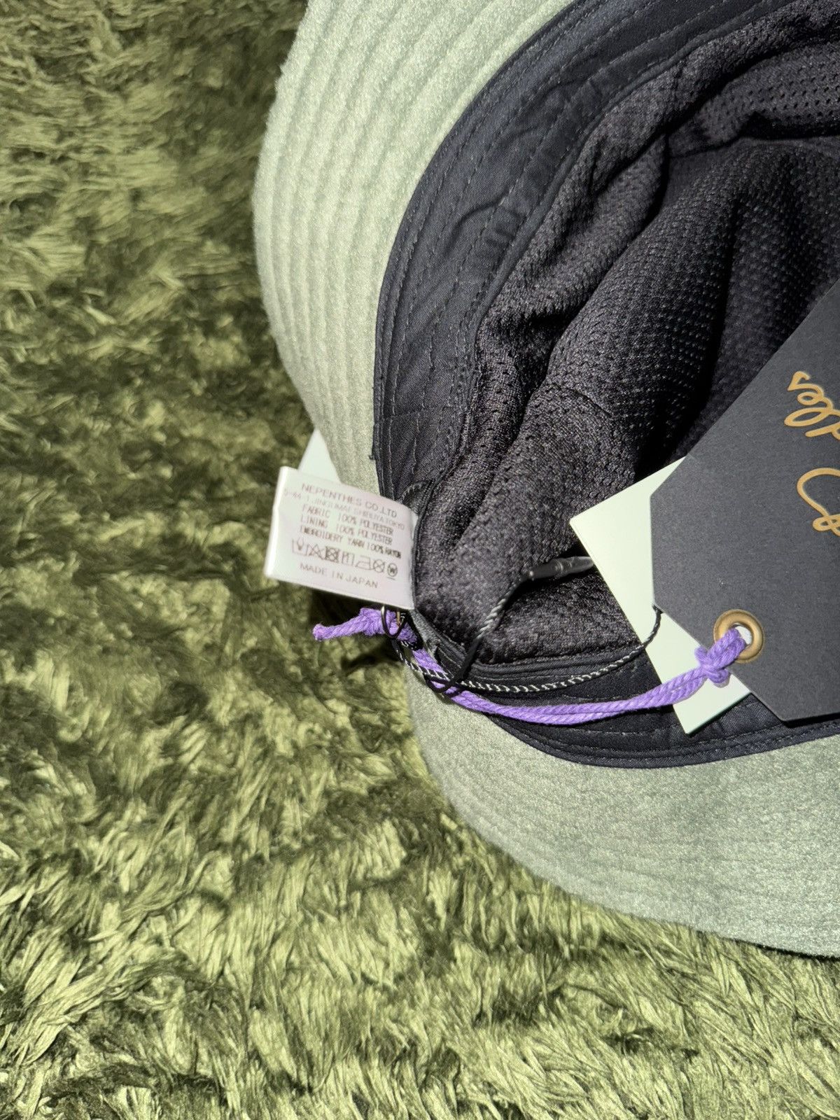 Needles [L] Needles Poly Fleece Embroidered Logo Bucket Hat Green Size ONE SIZE - 8 Thumbnail