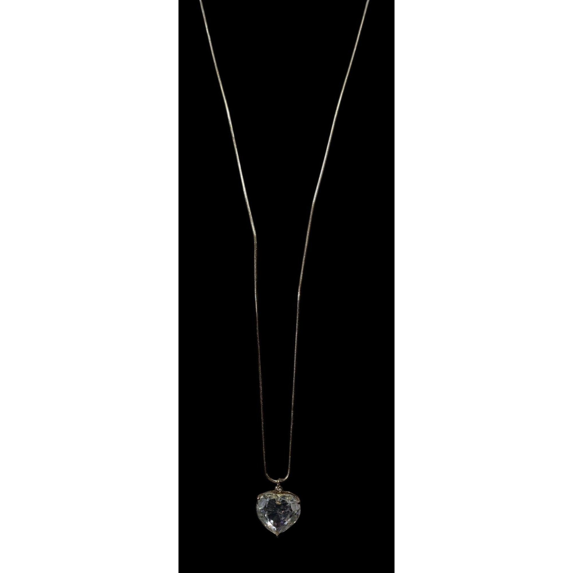 Other Coquette Glam Chunky Heart Gemmed Pendant Necklace Size ONE SIZE - 4 Thumbnail