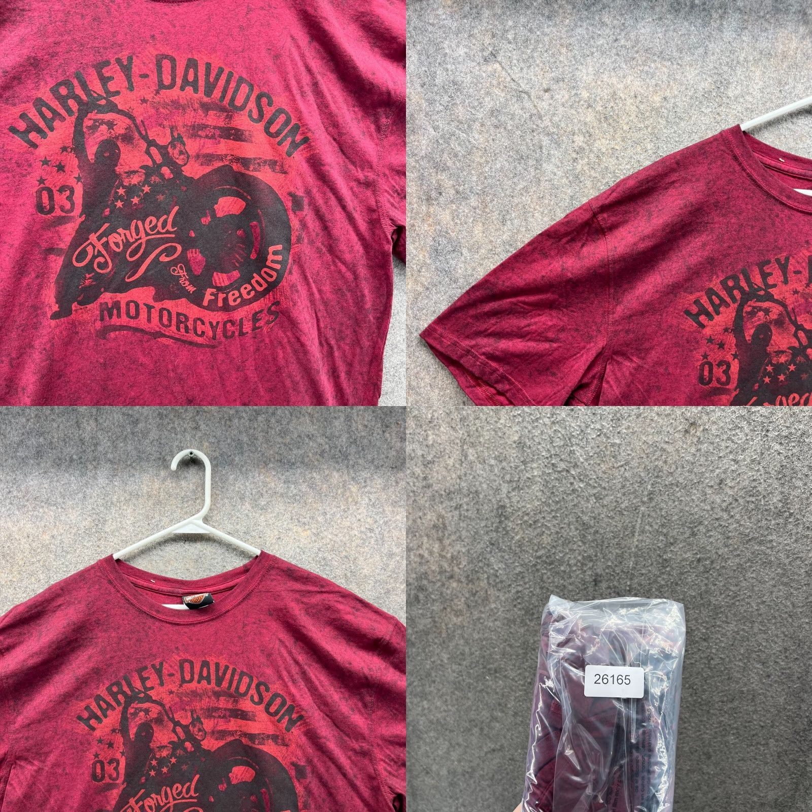 Harley Davidson Harley-Davidson Shirt Mens XL Heather Red Crewneck T-Shirt Motorcycle 2018 NEW Size US XL / EU 56 / 4 - 8 Thumbnail