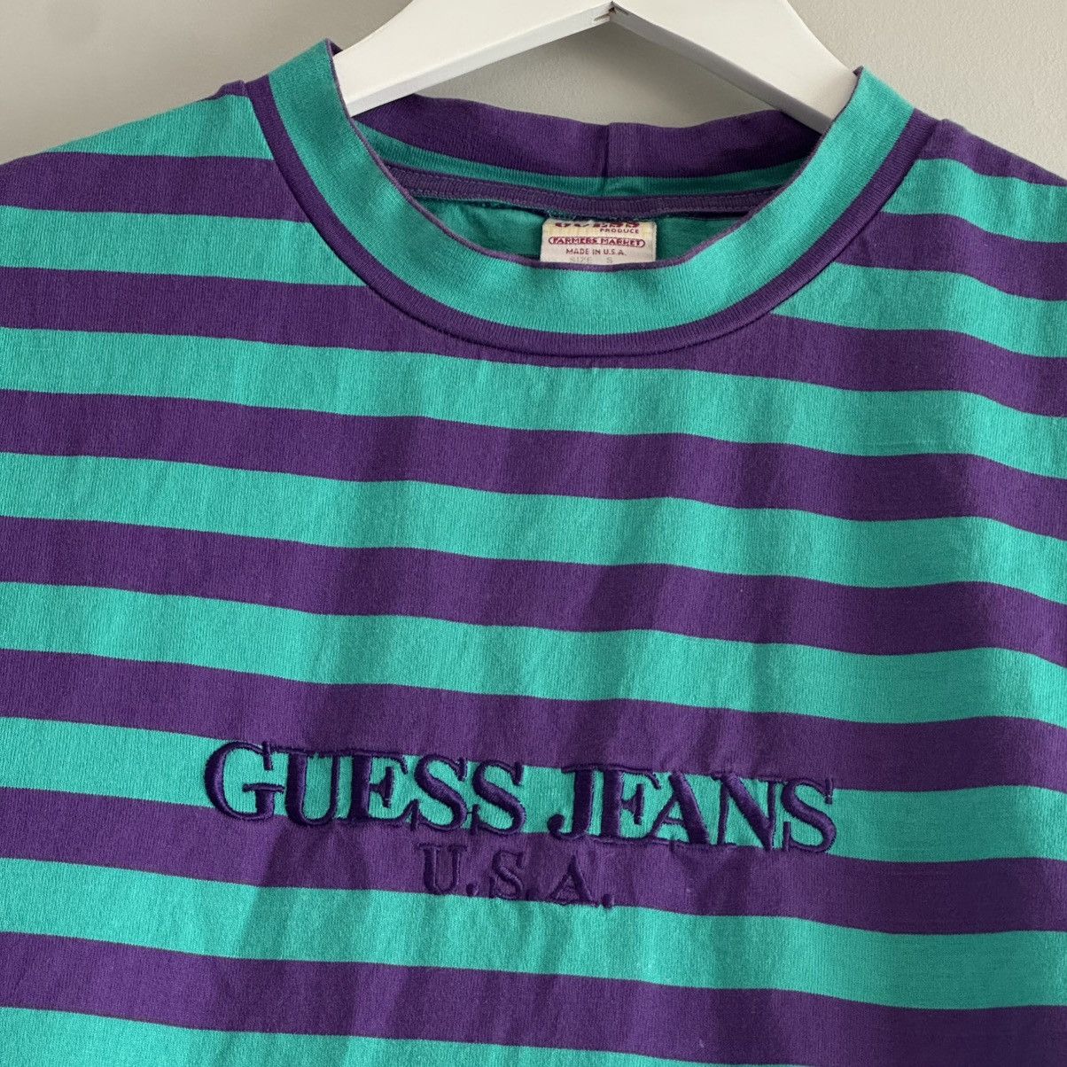 Guess Guess x Sean Wotherspoon Farmers Market Striped Tee Size US S / EU 44-46 / 1 - 1 Thumbnail