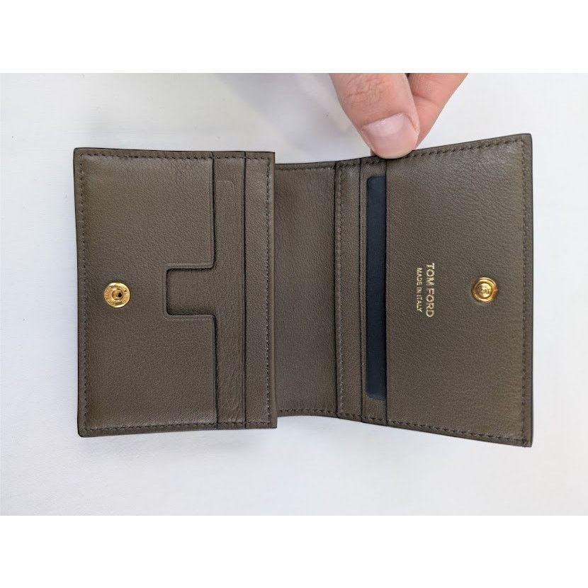 Tom Ford o1rshd1 Size: OS / Mini Wallet in Dark Olive Size ONE SIZE - 6 Thumbnail