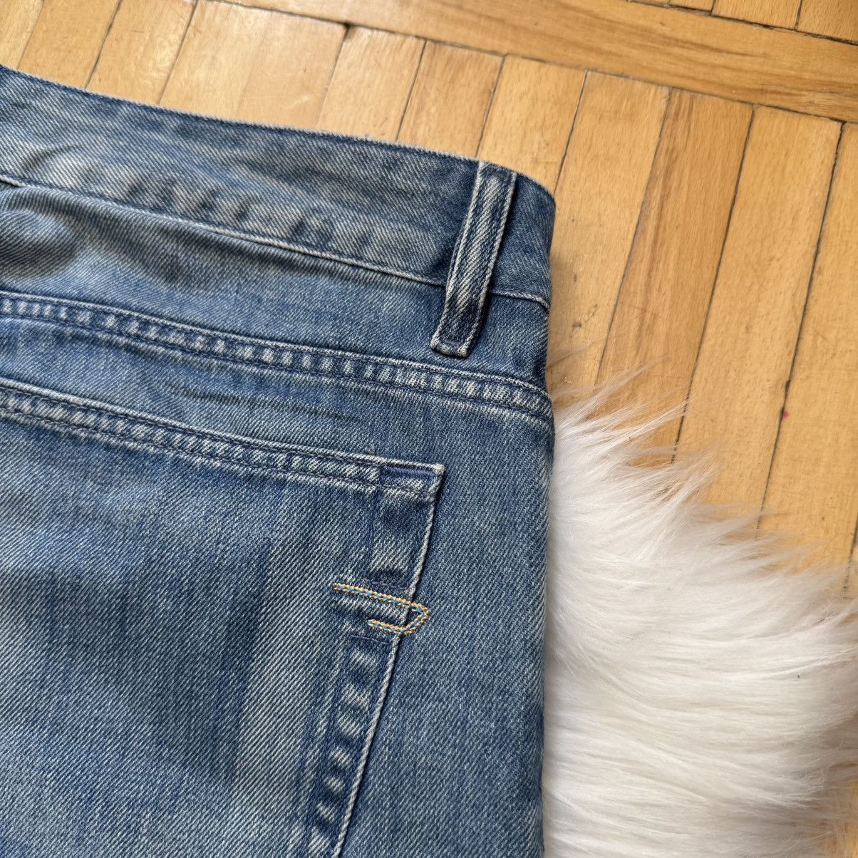 Diesel 📌 Crazy Diesel Flared Bootcut Vintage Y2K Washed Blue Denim Size US 34 / EU 50 - 15 Thumbnail