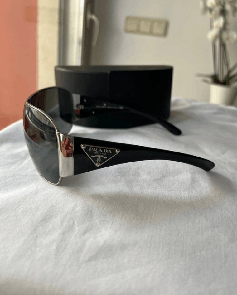 Prada PRADA Sunglasses Flame 2004 Star Mask Fire Chrome Silver Size ONE SIZE - 1 Thumbnail