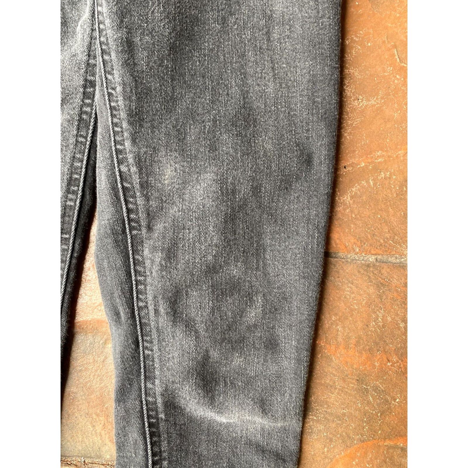 Levi's Levi's Denim Jean Overalls Slim 26 Gray Zipper Womens Size 26 90s Festival Rock Skinny Pockets Vintage: No Size 26" / US 2 / IT 38 - 5 Thumbnail