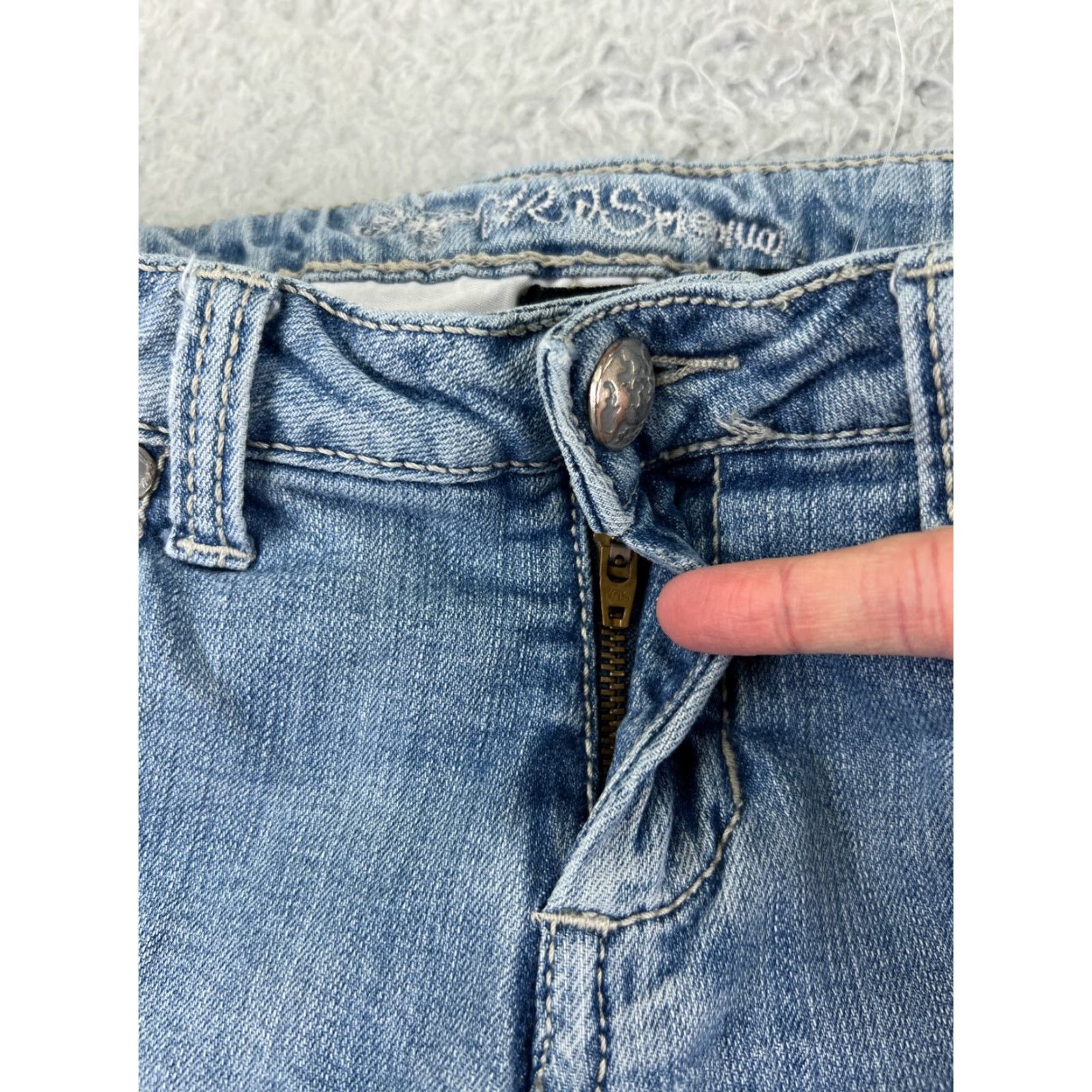 Diesel Vintage Diesel Blue Denim Flared Jeans Womens 7 Low Rise Stretch Cotton 27x27.5 Size 28" / US 6 / IT 42 - 5 Thumbnail
