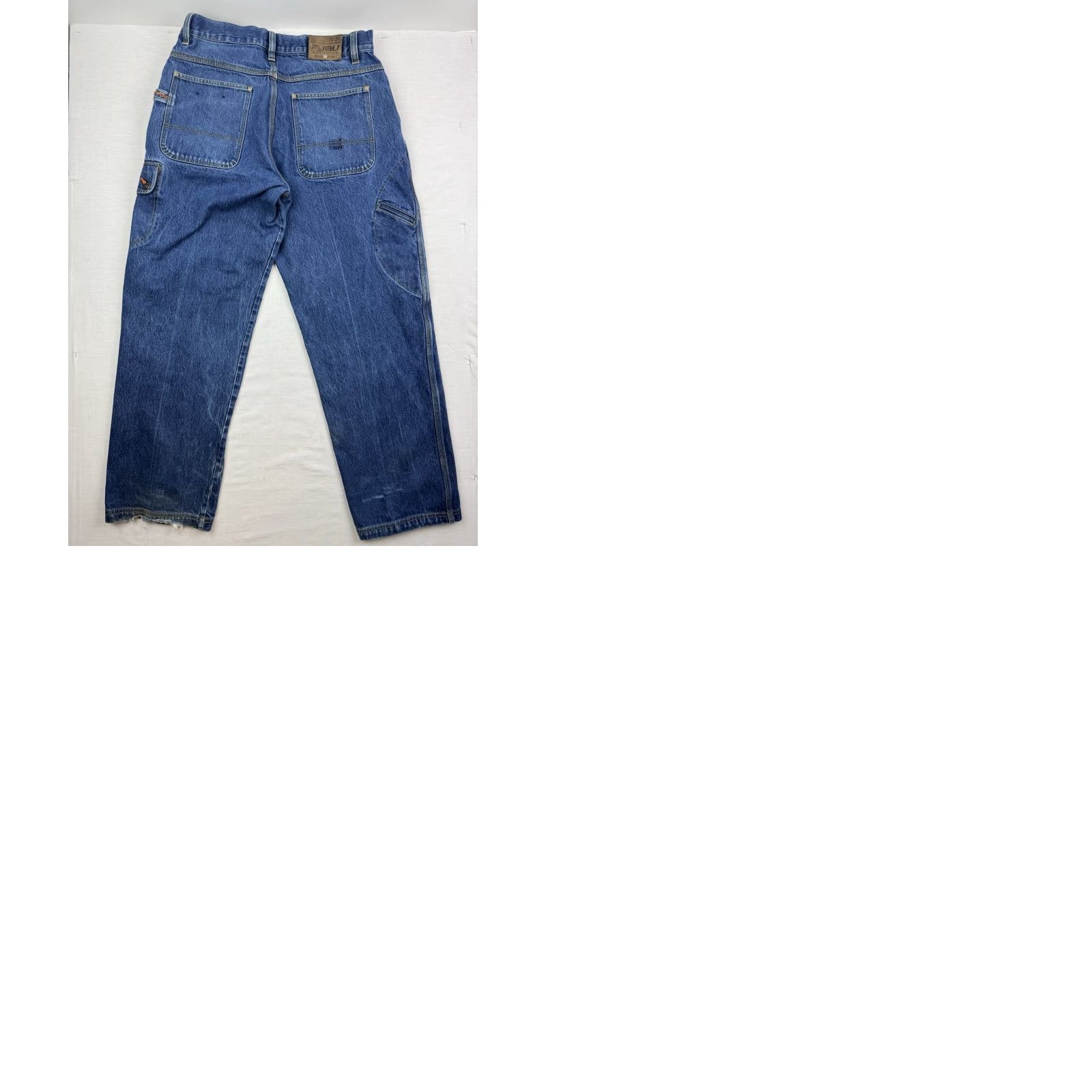 Fubu VINTAGE FUBU Jeans Cargo Baggy 36x34 Adult Blue 90s Y2K Grunge Hip Hop Hipster Wide-Leg Mens Size US 36 / EU 52 - 12 Thumbnail
