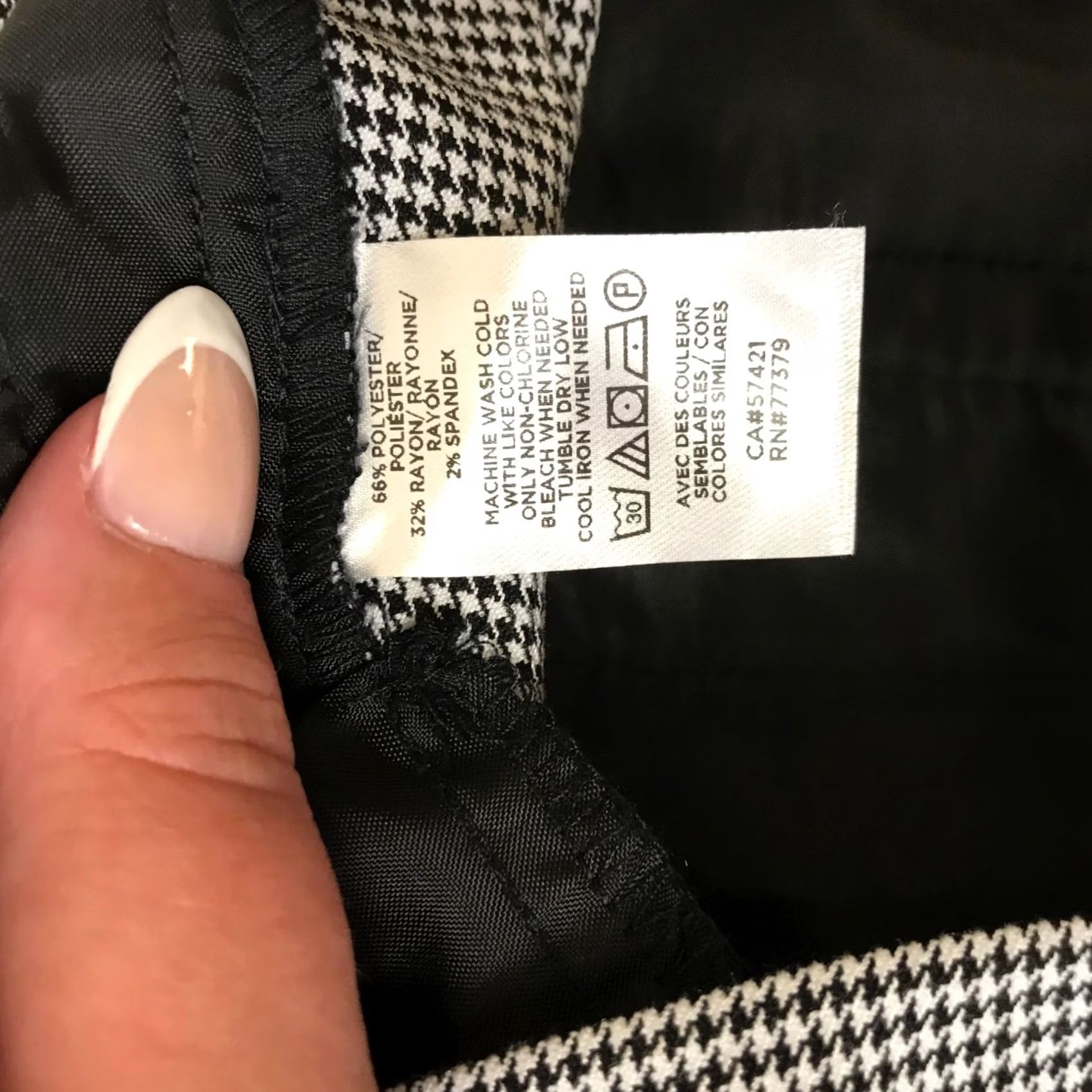 Ann Taylor Ann Taylor Women's 6 BLACK/WHITE Dress Pants Size 28" / US 6 / IT 42 - 8 Thumbnail