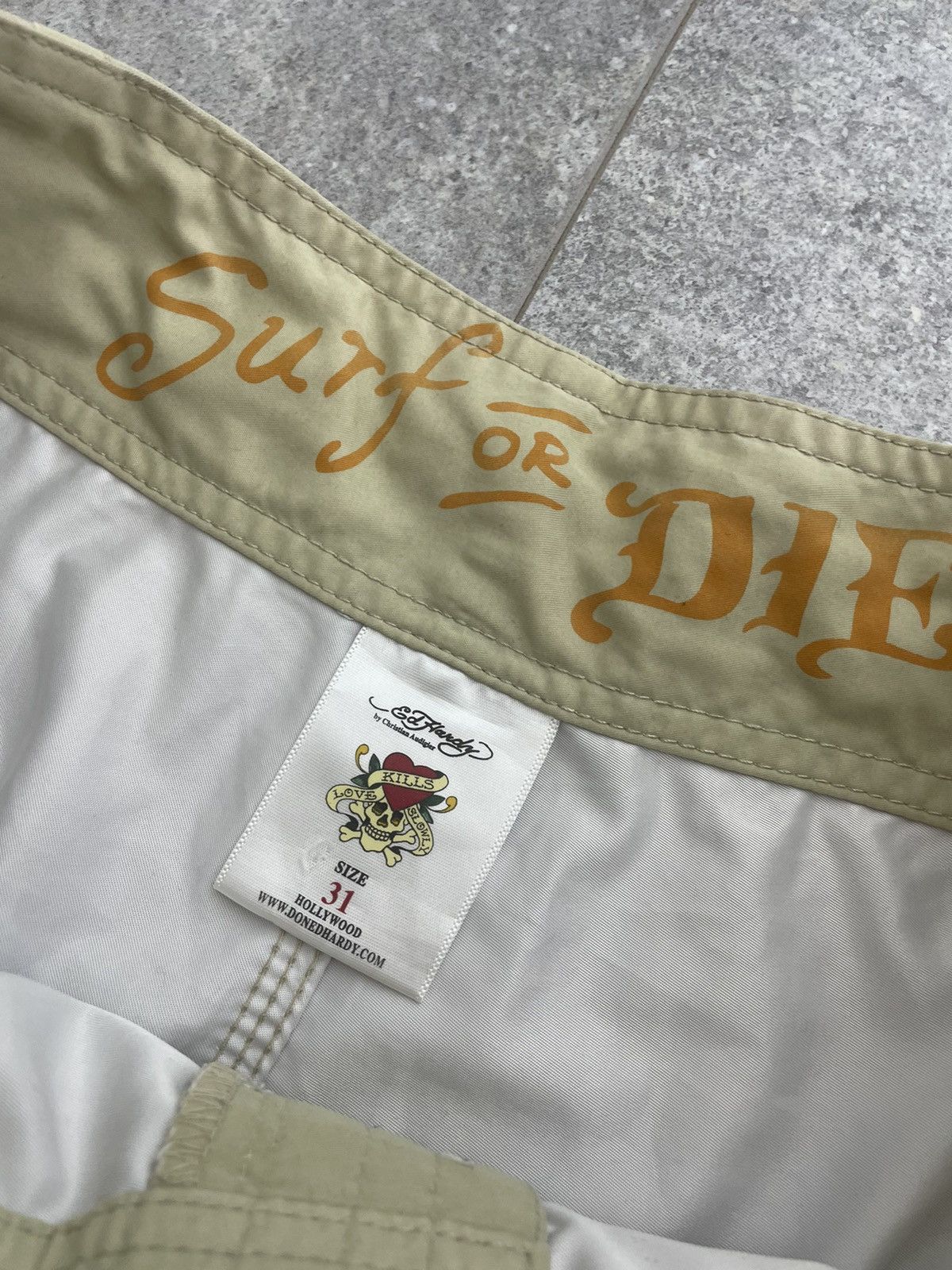 Ed Hardy × Vintage Vintage Ed Hardy swimming shorts trunks Size US 32 / EU 48 - 8 Thumbnail