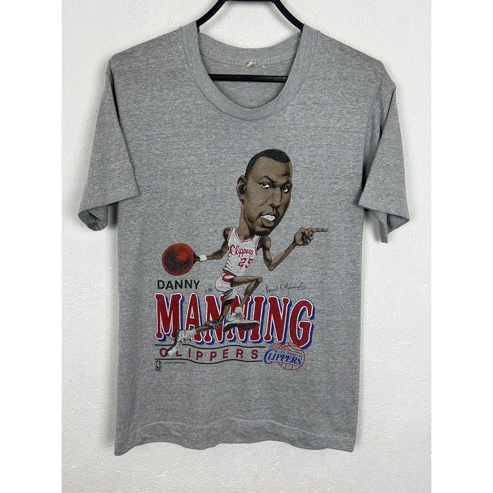 NBA 80s NBA Danny Manning Los Angeles Clippers Salem T-Shirt Size US S / EU 44-46 / 1 - 1 Thumbnail