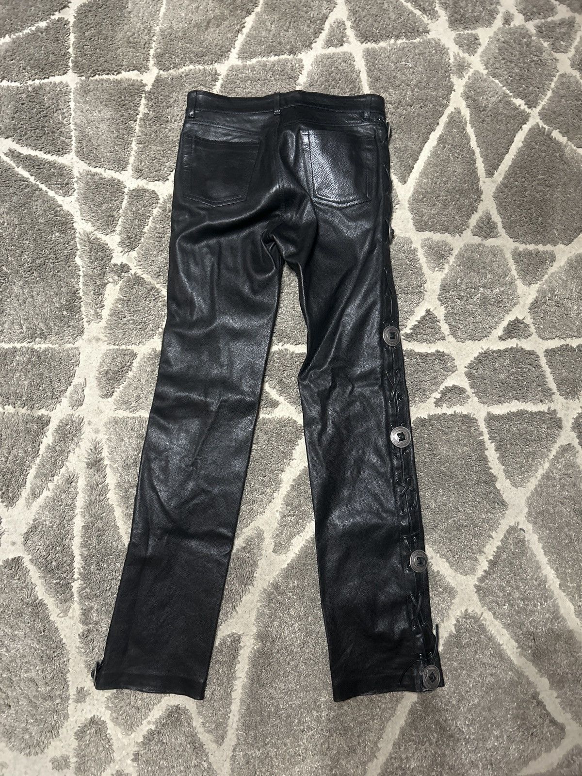 Balenciaga Balenciaga Choncho Leather Jeans Size US 32 / EU 48 - 2 Thumbnail