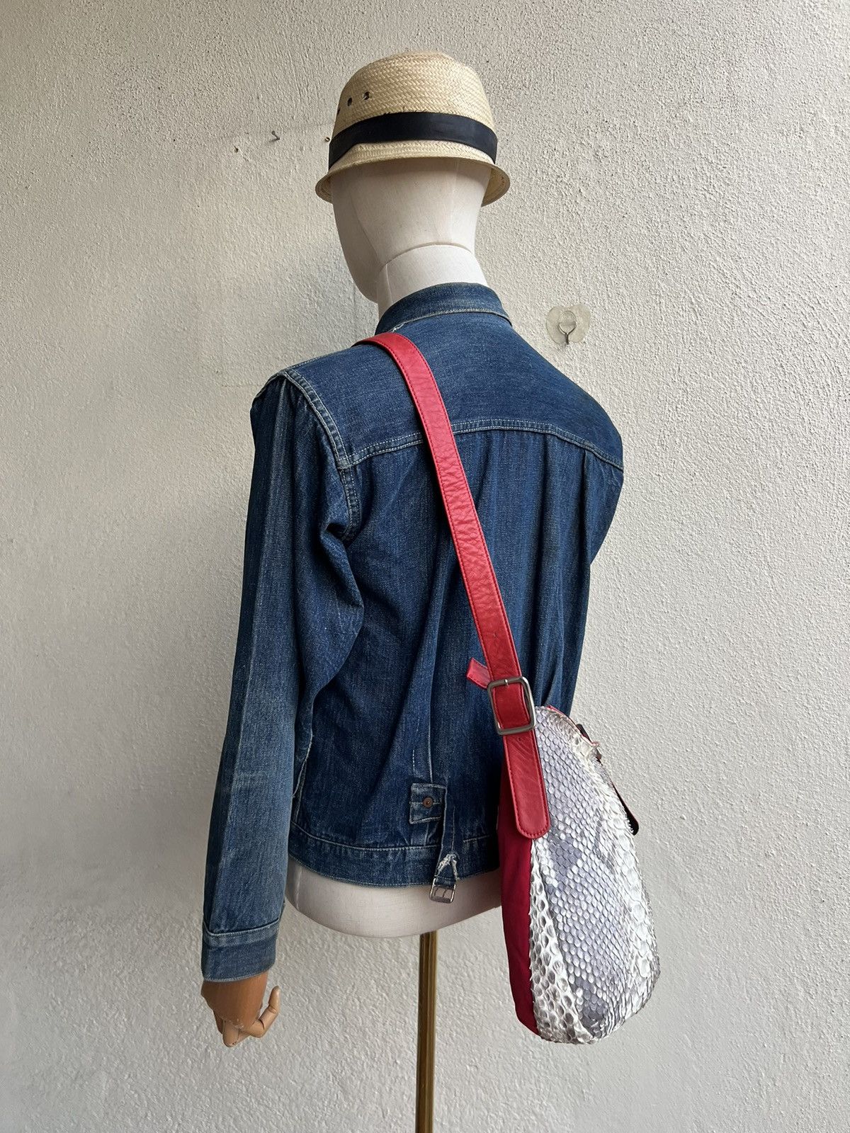 Leather Fukuromono Girau Japan Snake Skin Leather Bag Size ONE SIZE - 2 Thumbnail