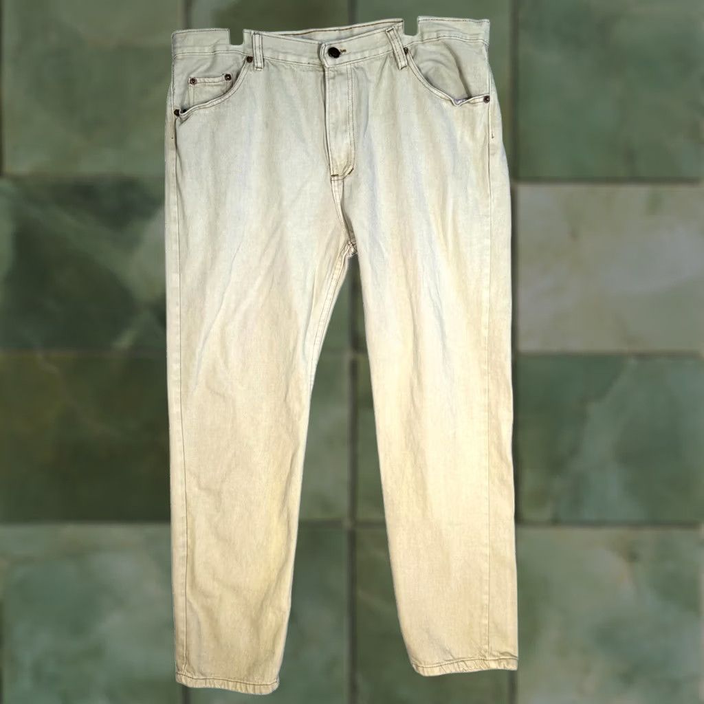 Levi's Levi's 501 Jeans Mens 40x32 Beige Denim Original Fit Button Fly Straight Classic Size US 40 / EU 56 - 1 Thumbnail