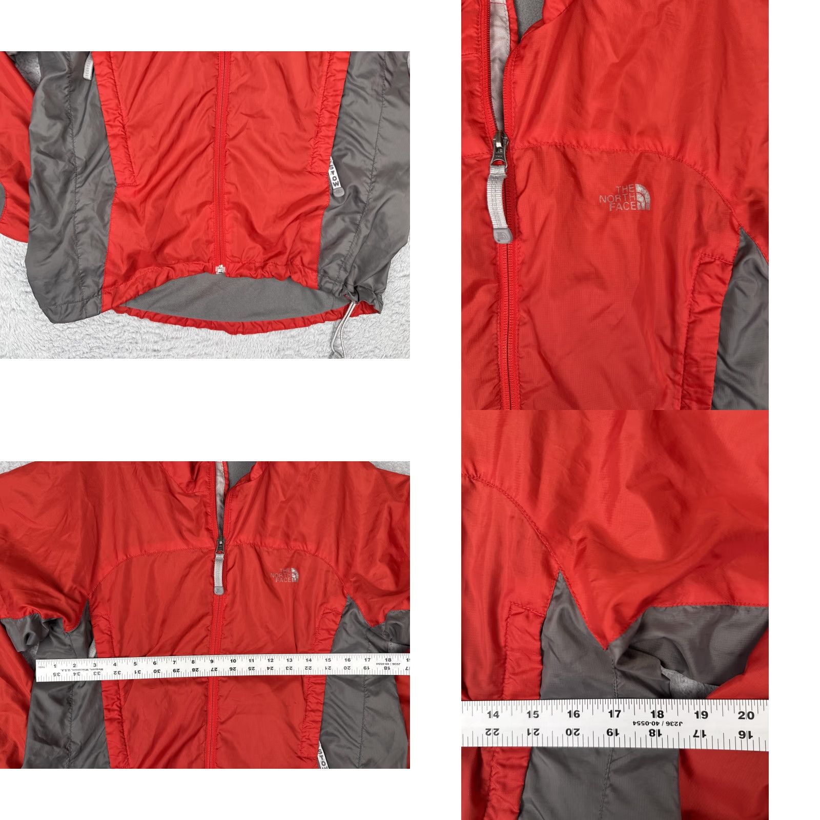 The North Face The North Face Jacket Women S Windbreaker Full Zip Lightweight Red Gray Stow Pocketed Logo Outdoor All Seasons Size S / US 4 / IT 40 - 8 Thumbnail