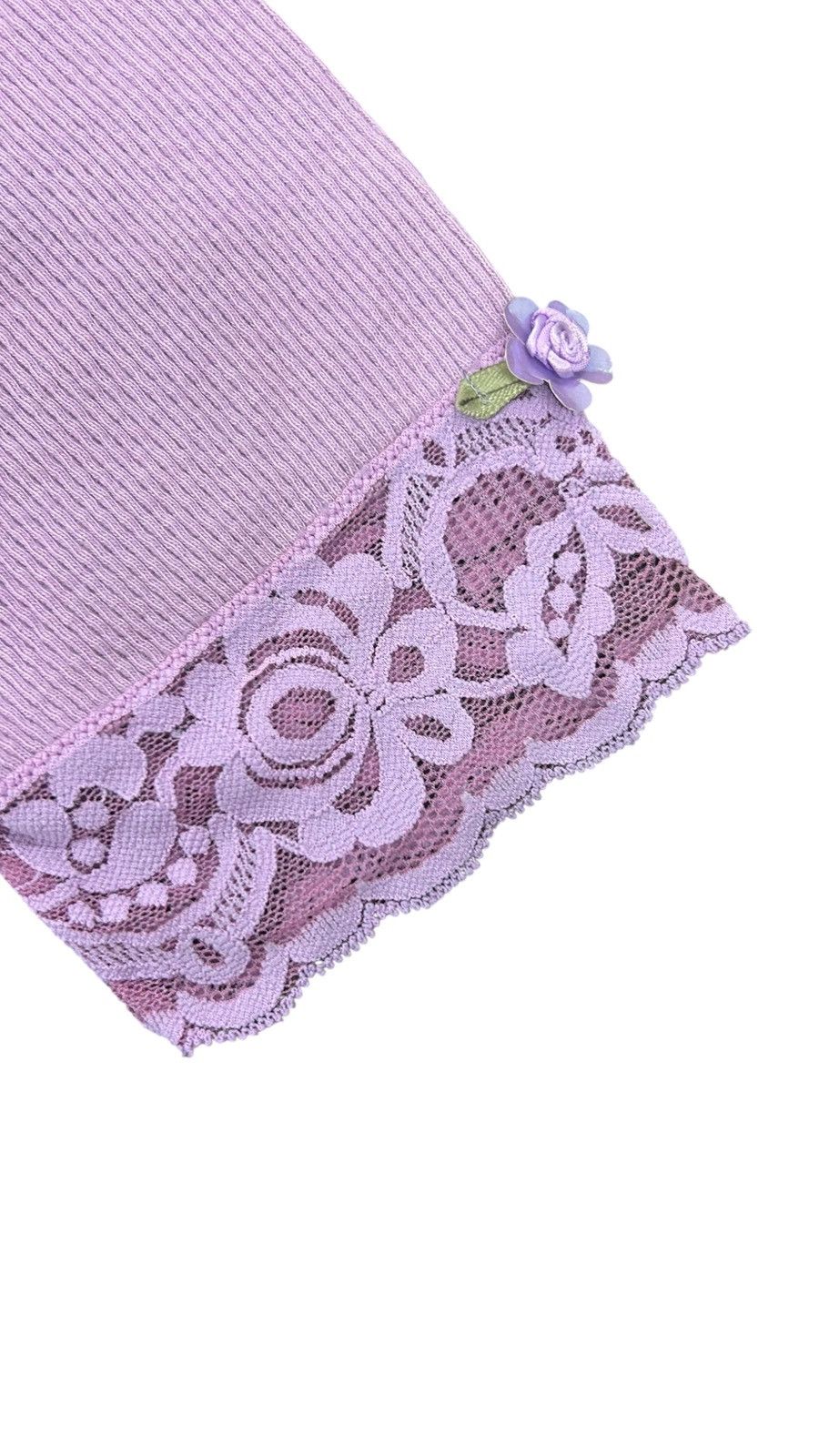 Dolce & Gabbana Archival D&G Ittierre Lavender Ribbed V-Neck Top Size S / US 4 / IT 40 - 4 Thumbnail