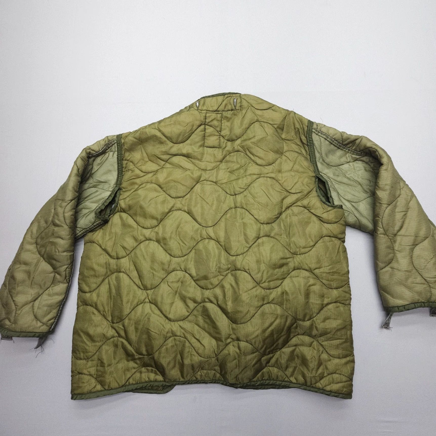 Vintage Military Liner Cold Weather Coat Quilted Puffer Jacket Mens Medium Green Size US M / EU 48-50 / 2 - 2 Thumbnail
