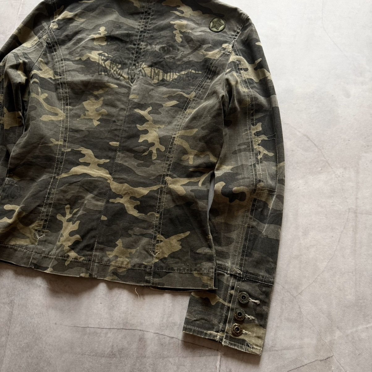 Hysteric Glamour × Undercover Faded Camo Blazer Jacket Military Hysteric Glamour Vibe PPFM Size S / US 4 / IT 40 - 9 Thumbnail
